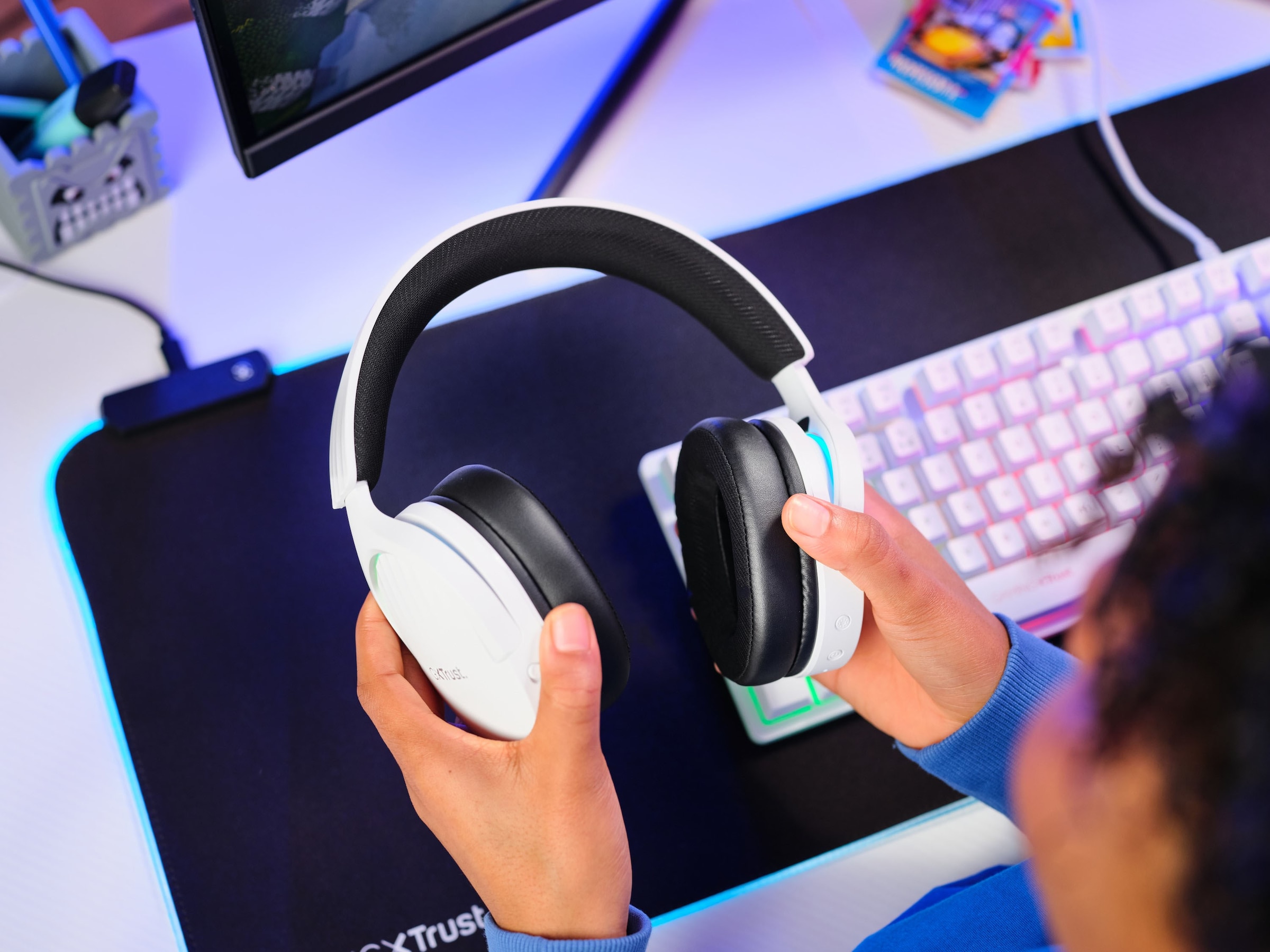 Trust Gaming-Headset »GXT491 Fayzo«, A2DP Bluetooth, Mikrofon abnehmbar-Noise-Cancelling