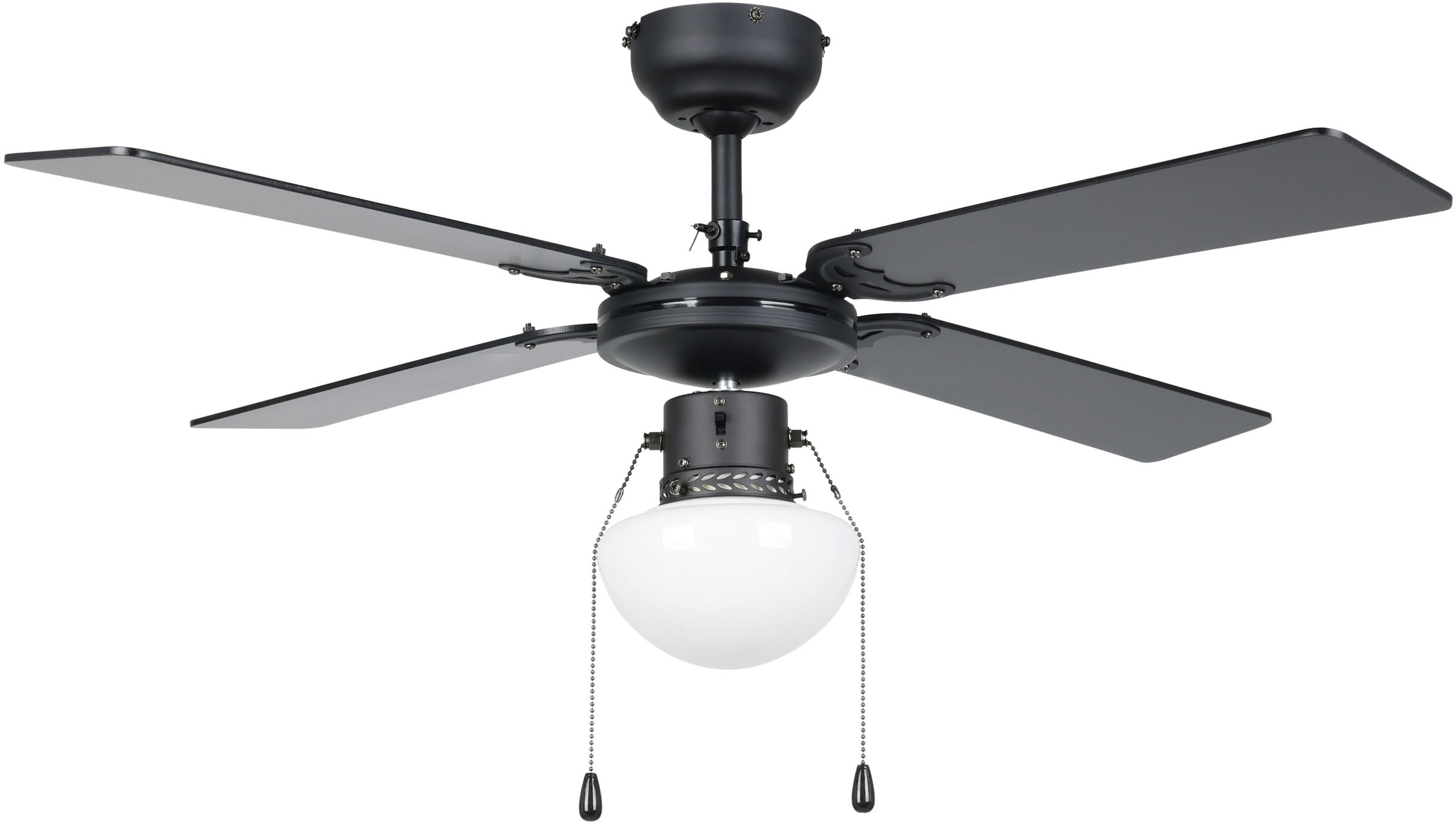 EGLO LED Deckenleuchte »FORTALEZA Ventilator & Licht - Stahl - E27 - 1X60W günstig online kaufen