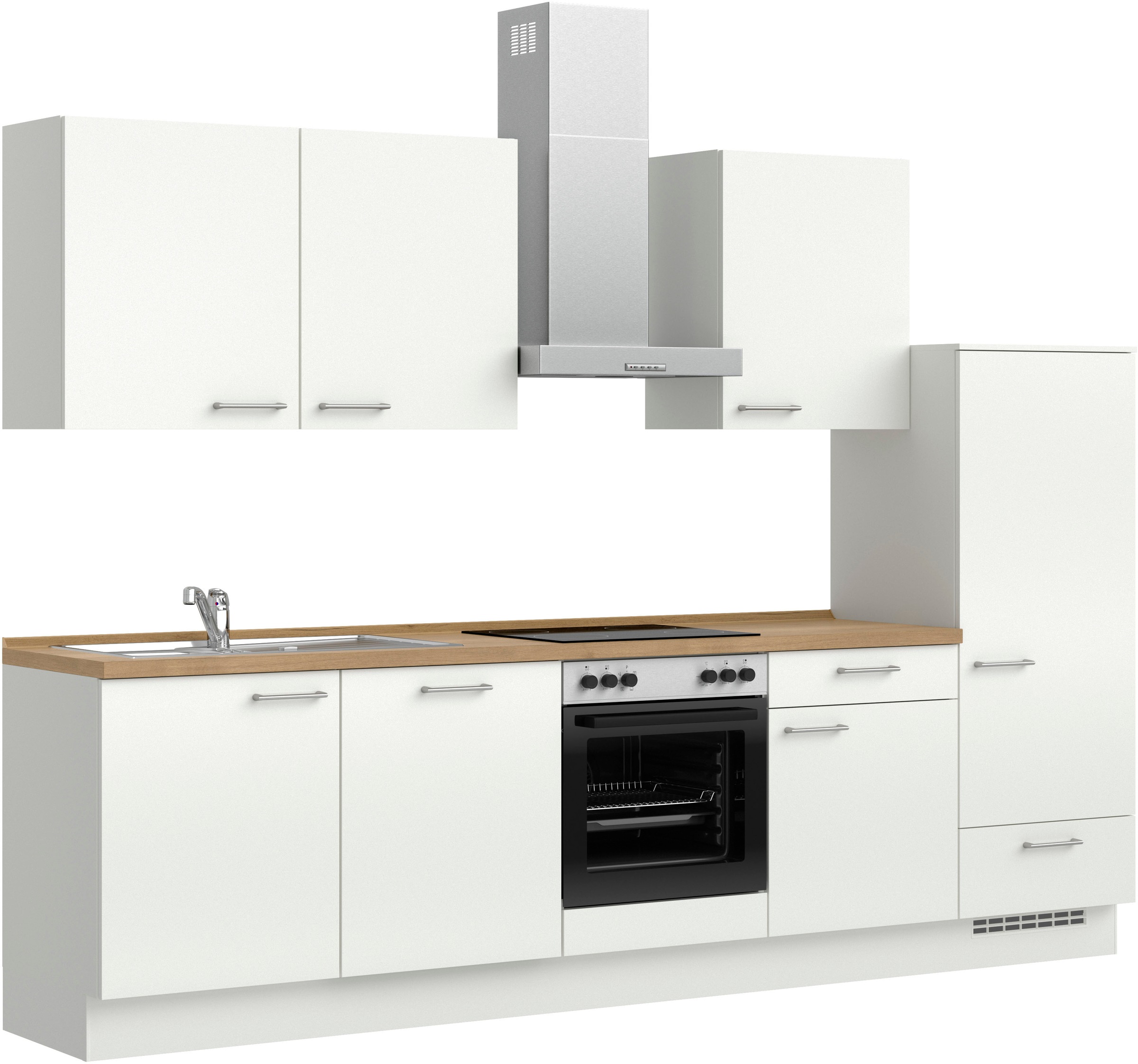 nobilia® Küchenzeile »"Laser I", Ausrichtung wählbar, Breite 300 cm« vormon günstig online kaufen