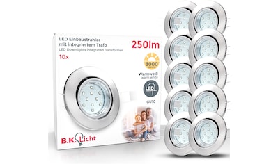 B.K.Licht LED Einbaustrahler, GU10, 10 St., Warmweiß, LED Einbauleuchten schwenkbar... kaufen