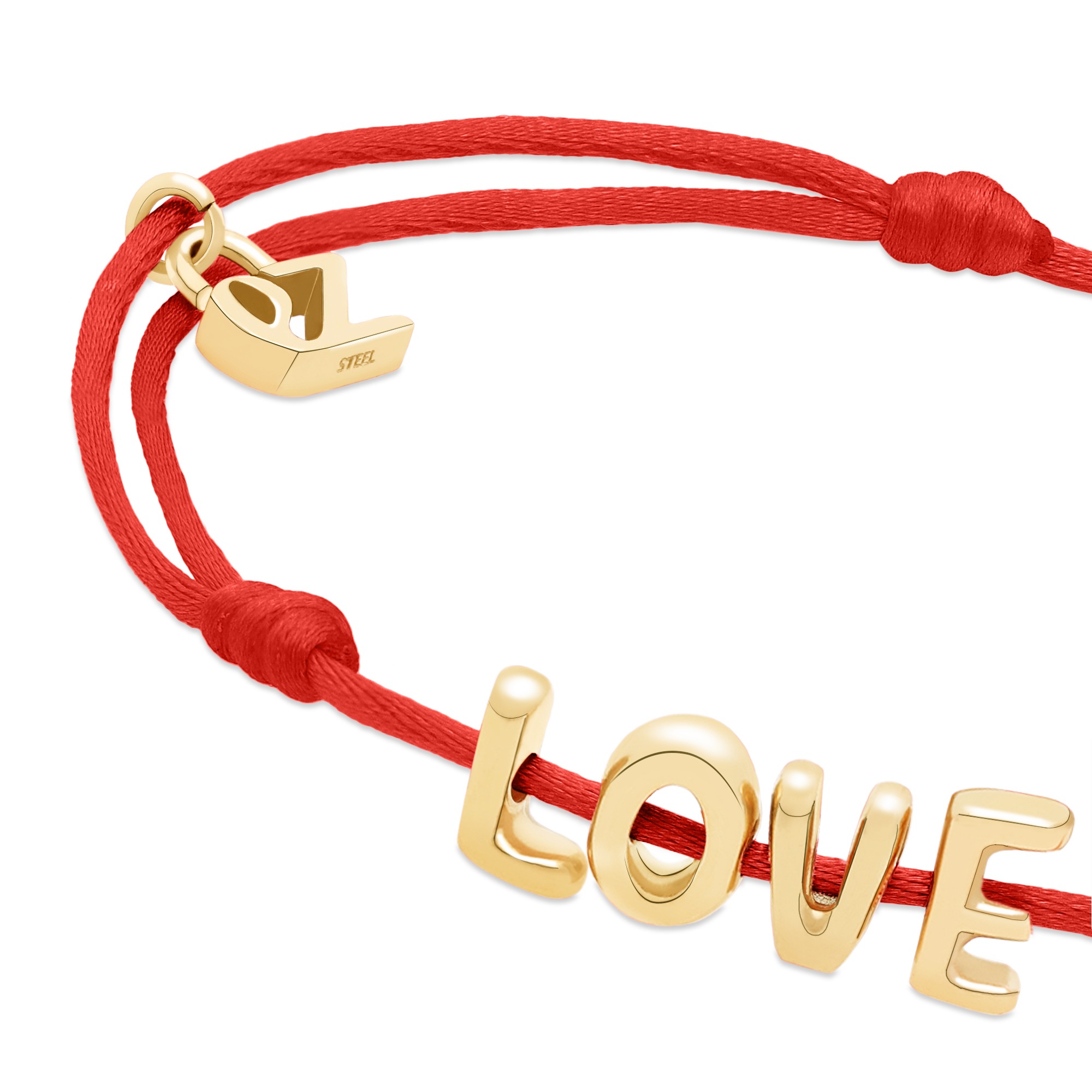 Echtzeit Armband »Schmuck Geschenk Edelstahl-Nylon-Armband Love Letters«