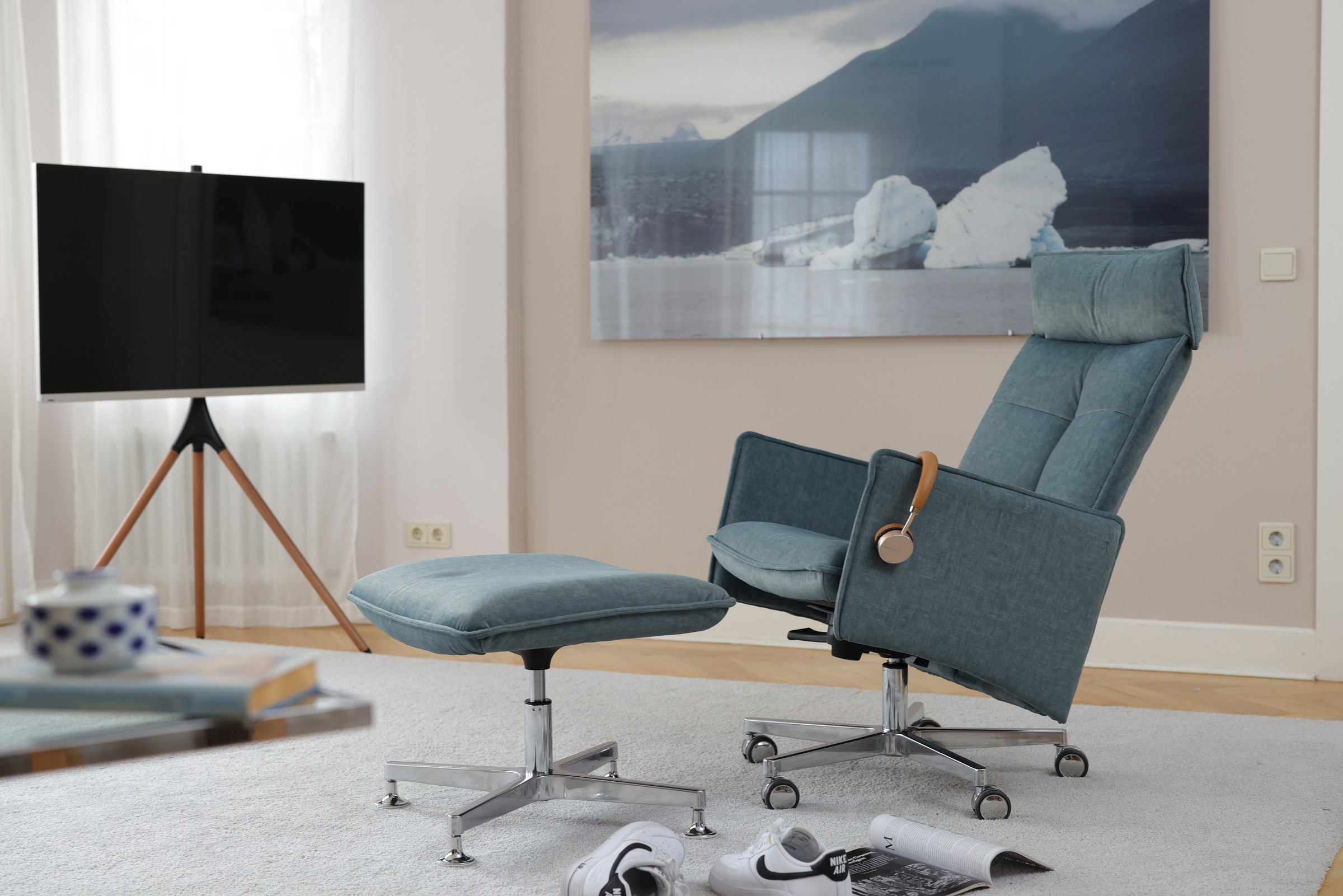 Mayer Sitzmöbel Fußhocker »myCOSYWORXX Hocker 2427«, (1 St.), besonders beq günstig online kaufen