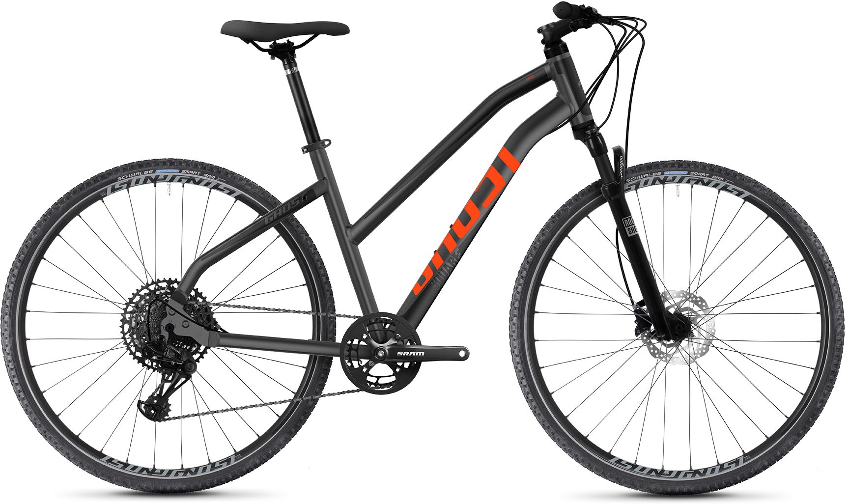 Ghost Fitnessbike »Square Cross Essential AL W«, 12 Gang, SRAM, SX Eagle Schaltwerk, Kettenschaltung