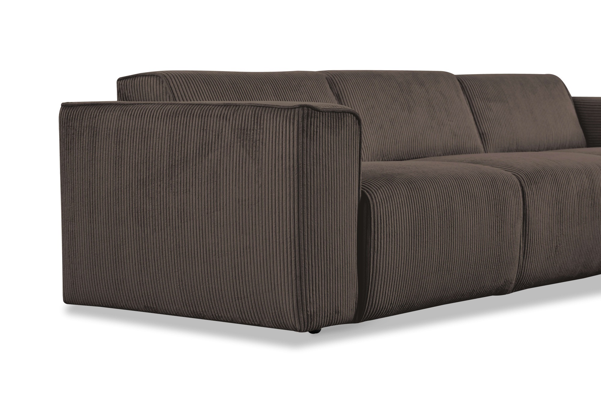 andas Ecksofa »Noord«, L-Form, mit Kedernaht, Breite 281 cm, Cord, Struktur, Webstoff