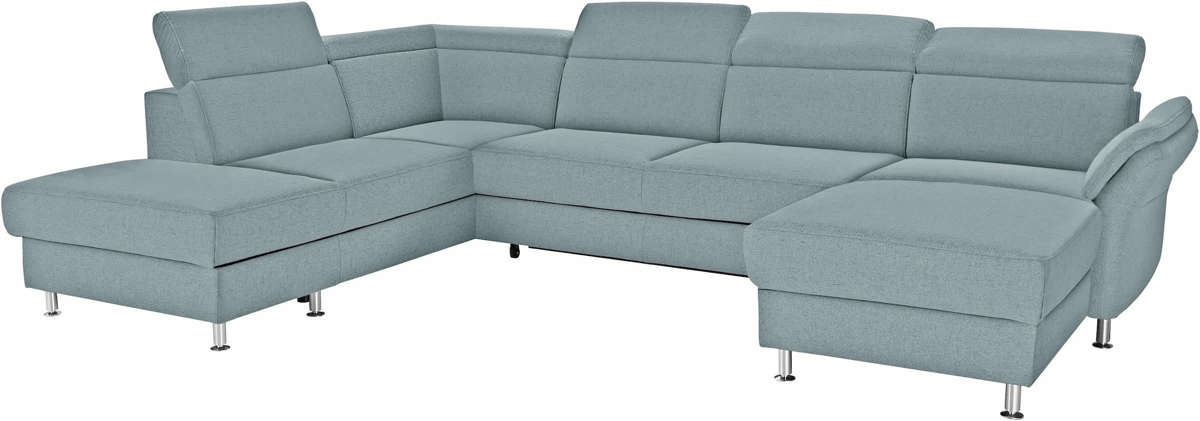 sit&more Wohnlandschaft »Avignon U-Form«, wahlweise mit Bettfunktion und Stauraum, inklusive Kopfteilverstellung