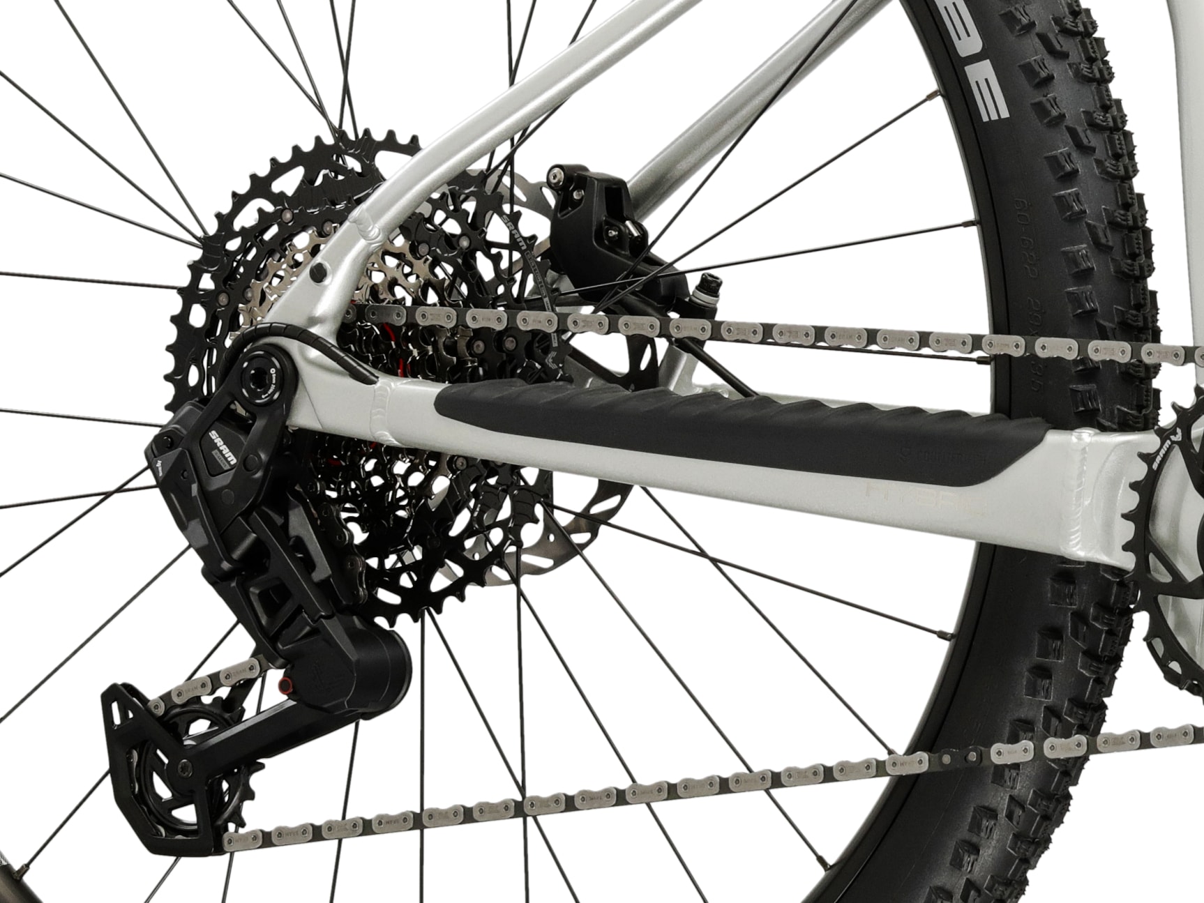 Kross »Influx Hybrid 5.0 21,3Ah / 800 Wh 29 Zoll silber 12 Gänge 2026« 12 Gang SRAM S1000 EAGLE AXS Schaltwerk Kettenschaltung Mittelmotor 250 W