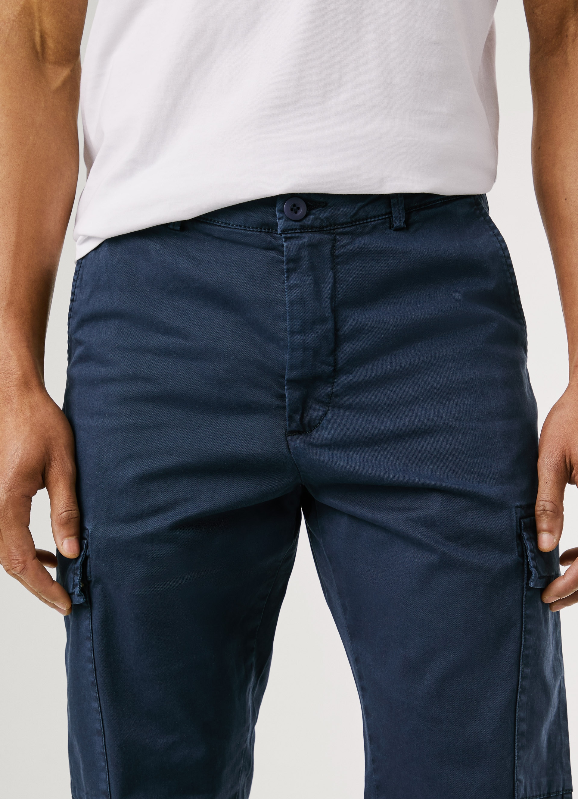 Pepe Jeans Chinohose »SLIM CARGO TWILL«  mit aufgesetzten Taschen