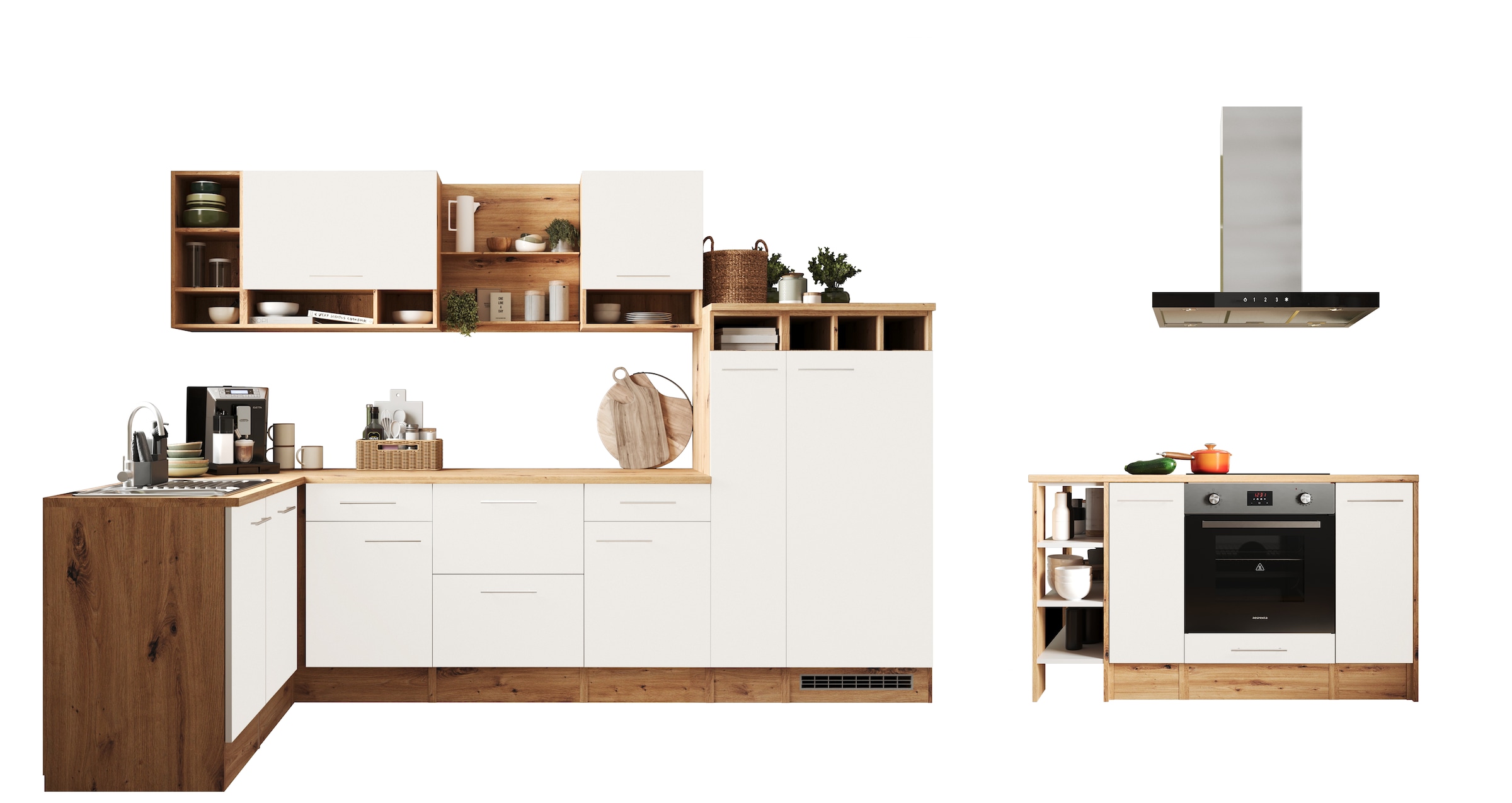 RESPEKTA Kücheninsel »Hilde« Breite 310 cm, 90 cm Arbeitshöhe, in exklusive günstig online kaufen