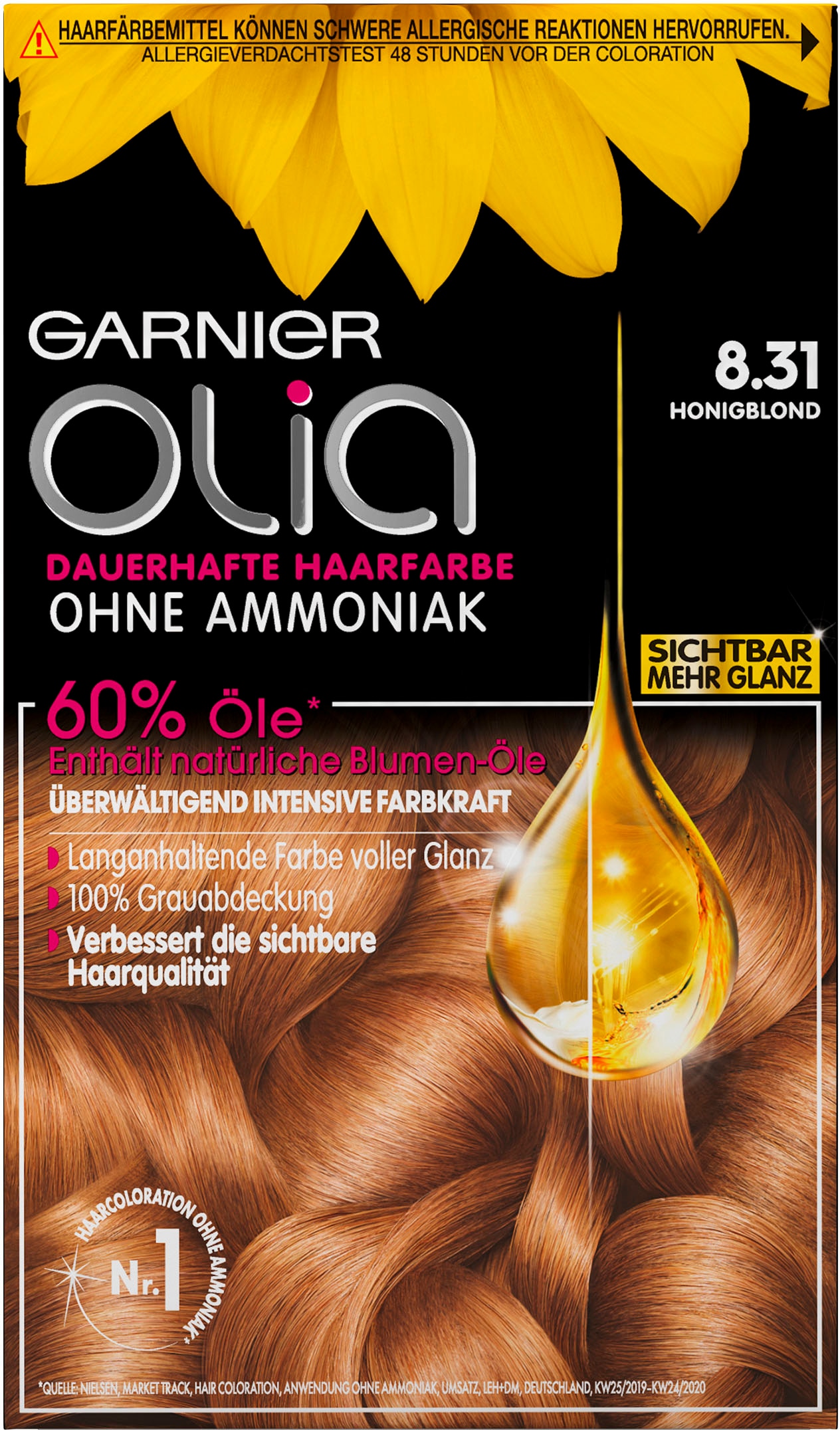 GARNIER Coloration »Olia dauerhafte Haarfarbe«, mit pflegender Formel