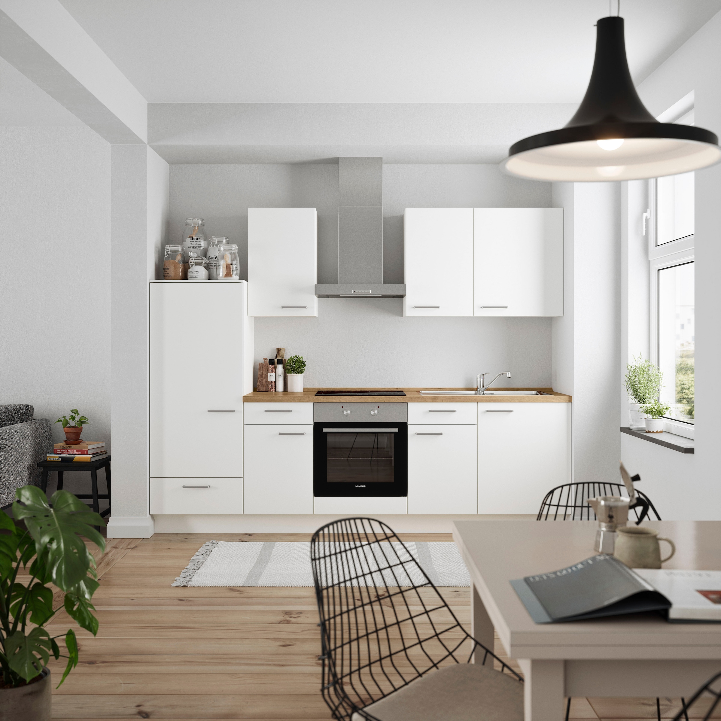 nobilia® Küchenzeile »"Touch I"«, vormontiert, Ausrichtung wählbar, Breite 270 cm, wahlw. mit E-Geräten