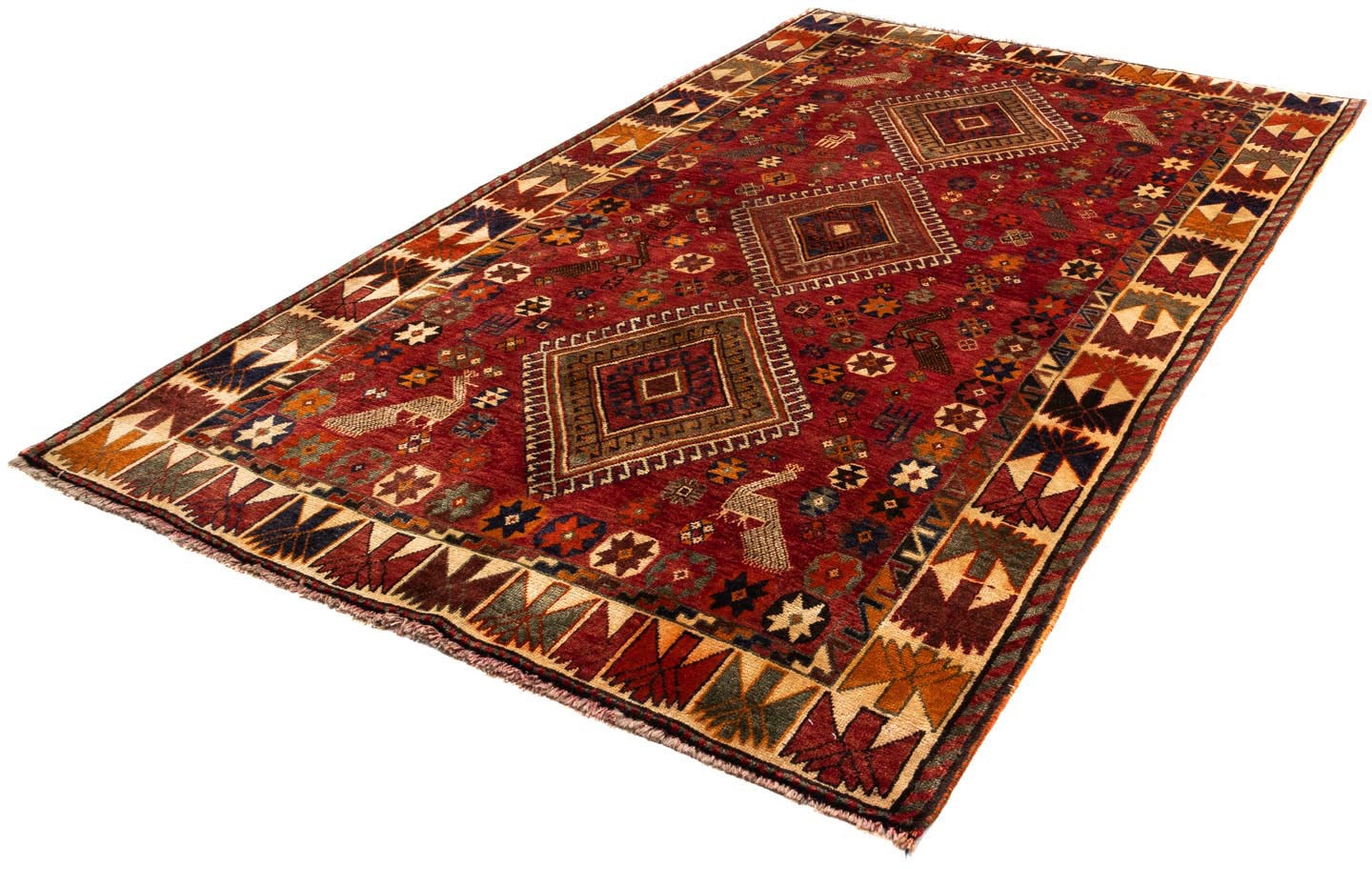 morgenland Wollteppich »Shiraz Medaillon 271 x 170 cm«, rechteckig, 1 mm Hö günstig online kaufen