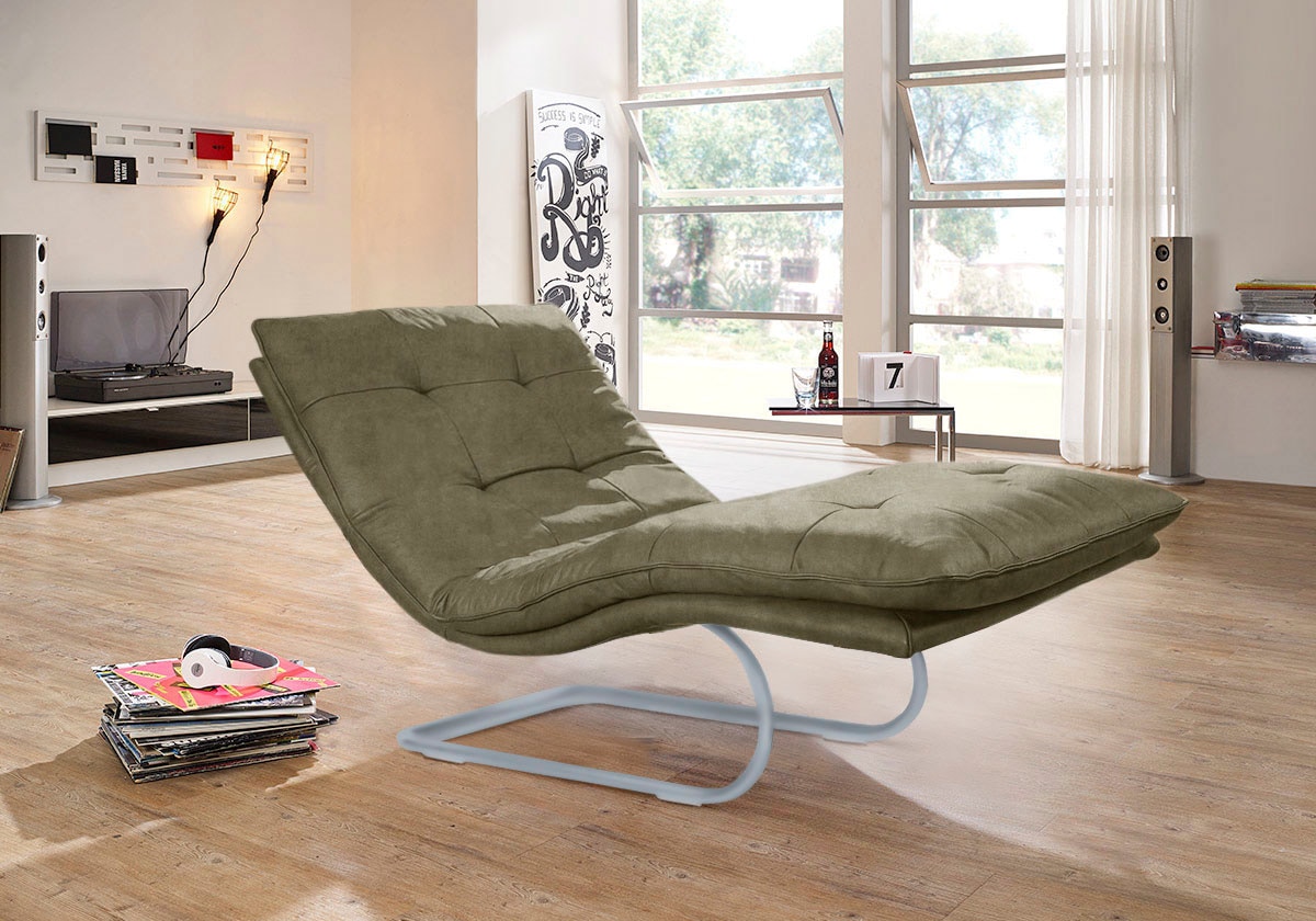 W.SCHILLIG Relaxliege »daily dreams« in Waffelkissen-Optik, wahlweise mit M günstig online kaufen