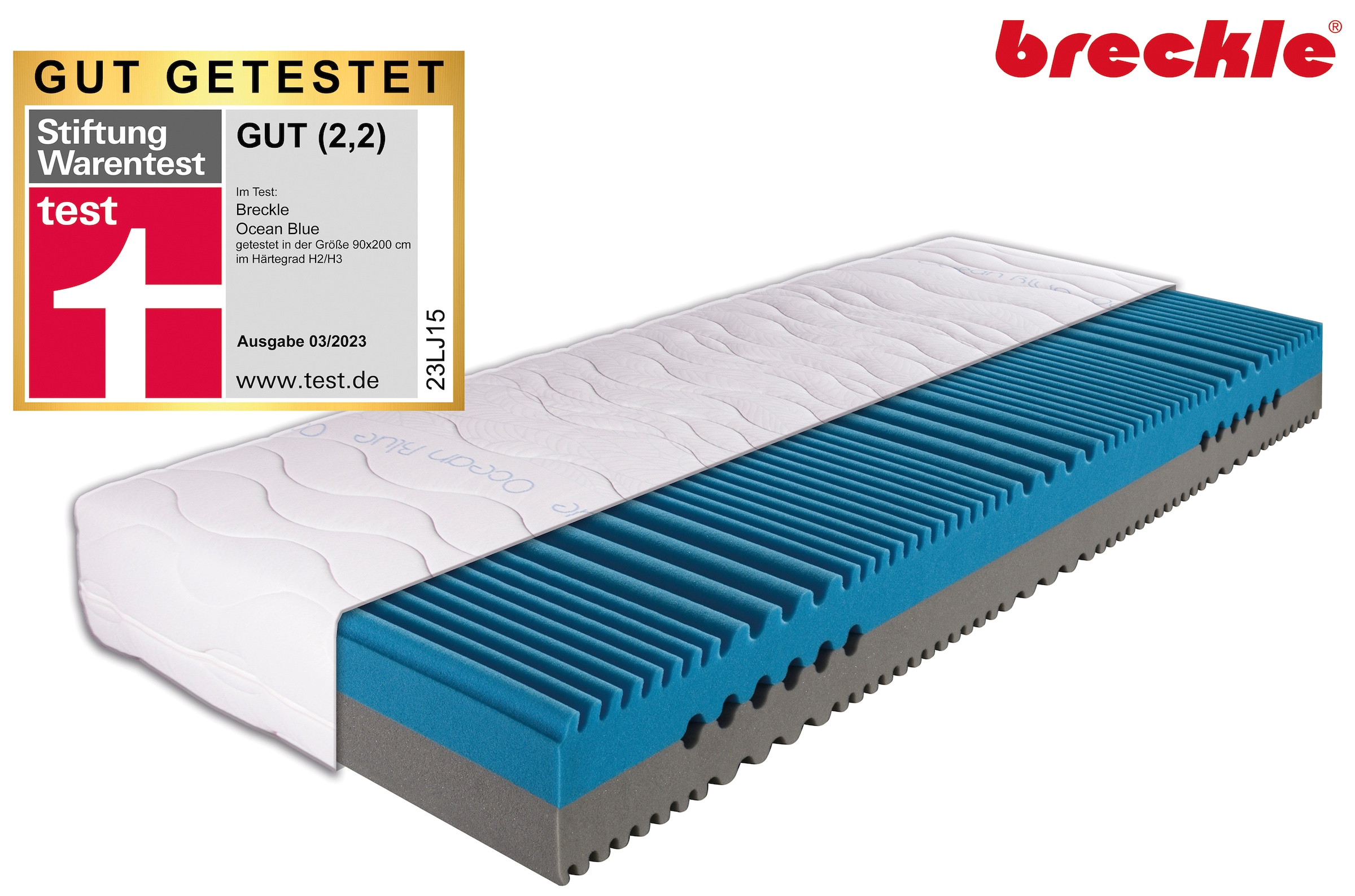 Breckle Kaltschaummatratze "Ocean Blue in den Größen 90/200 cm und weiteren günstig online kaufen