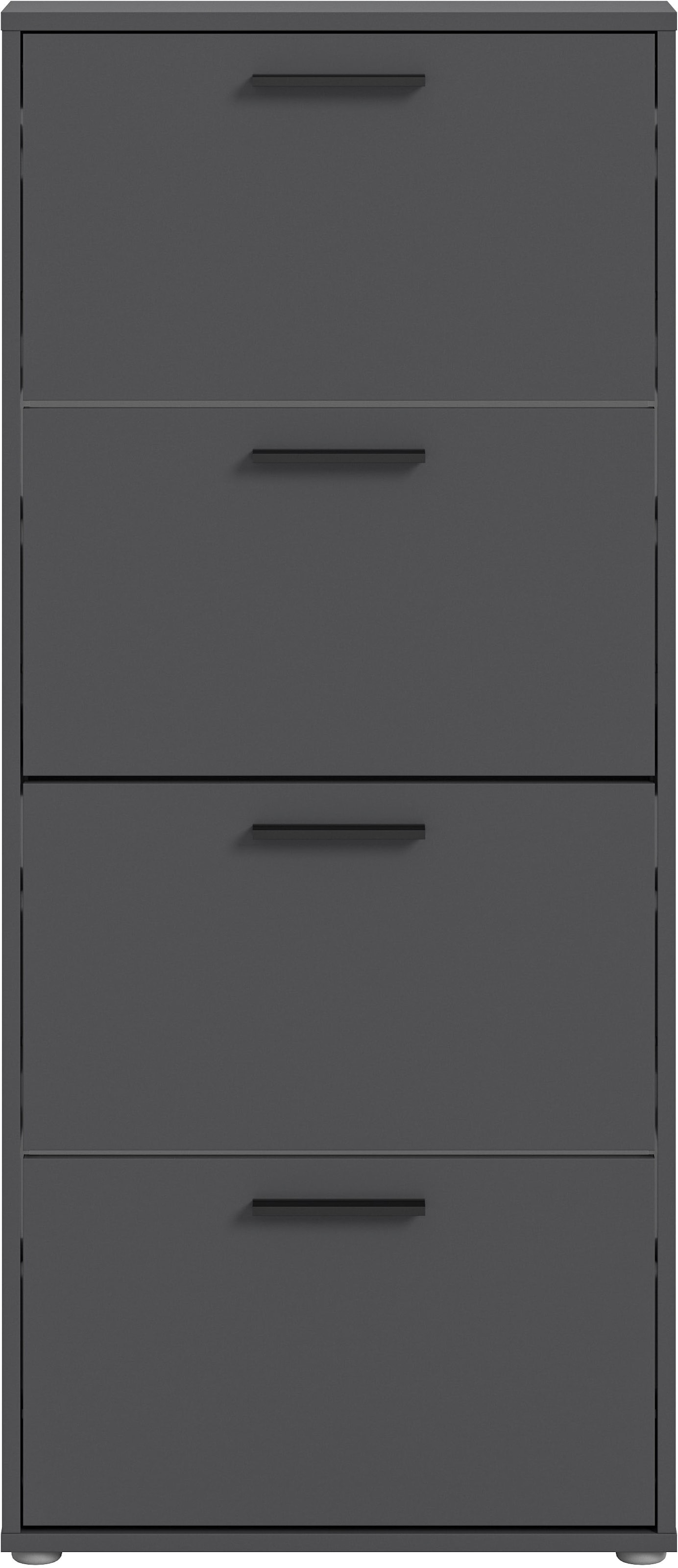 HBZ Schuhkommode »Sam Schuhkipper, Schuhschrank BxHxT 59x136x17 cm«, (1 St.), mit 4 Klappen