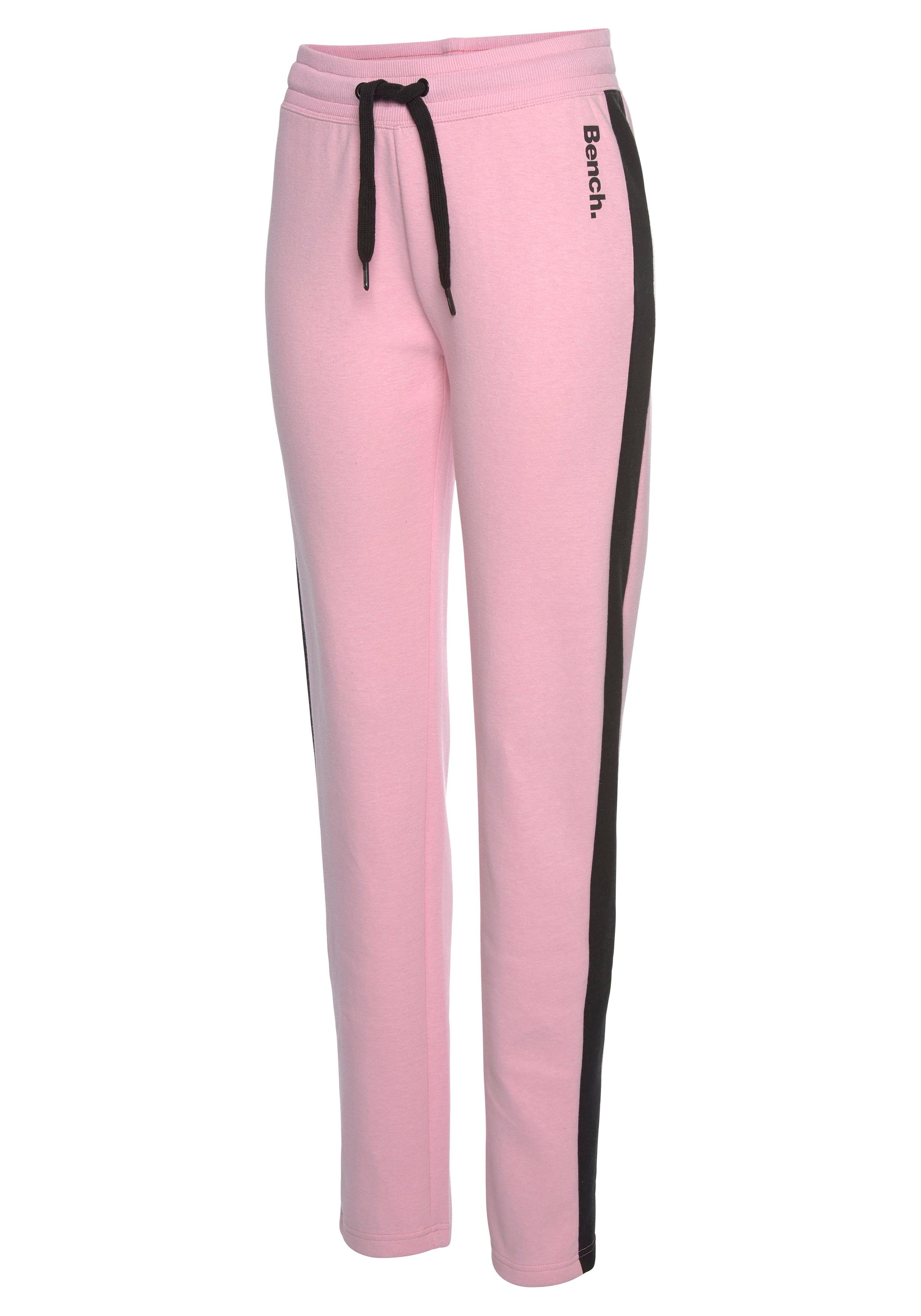 Bench. Loungewear Loungehose, mit Seitenstreifen und geradem Bein, Loungewear