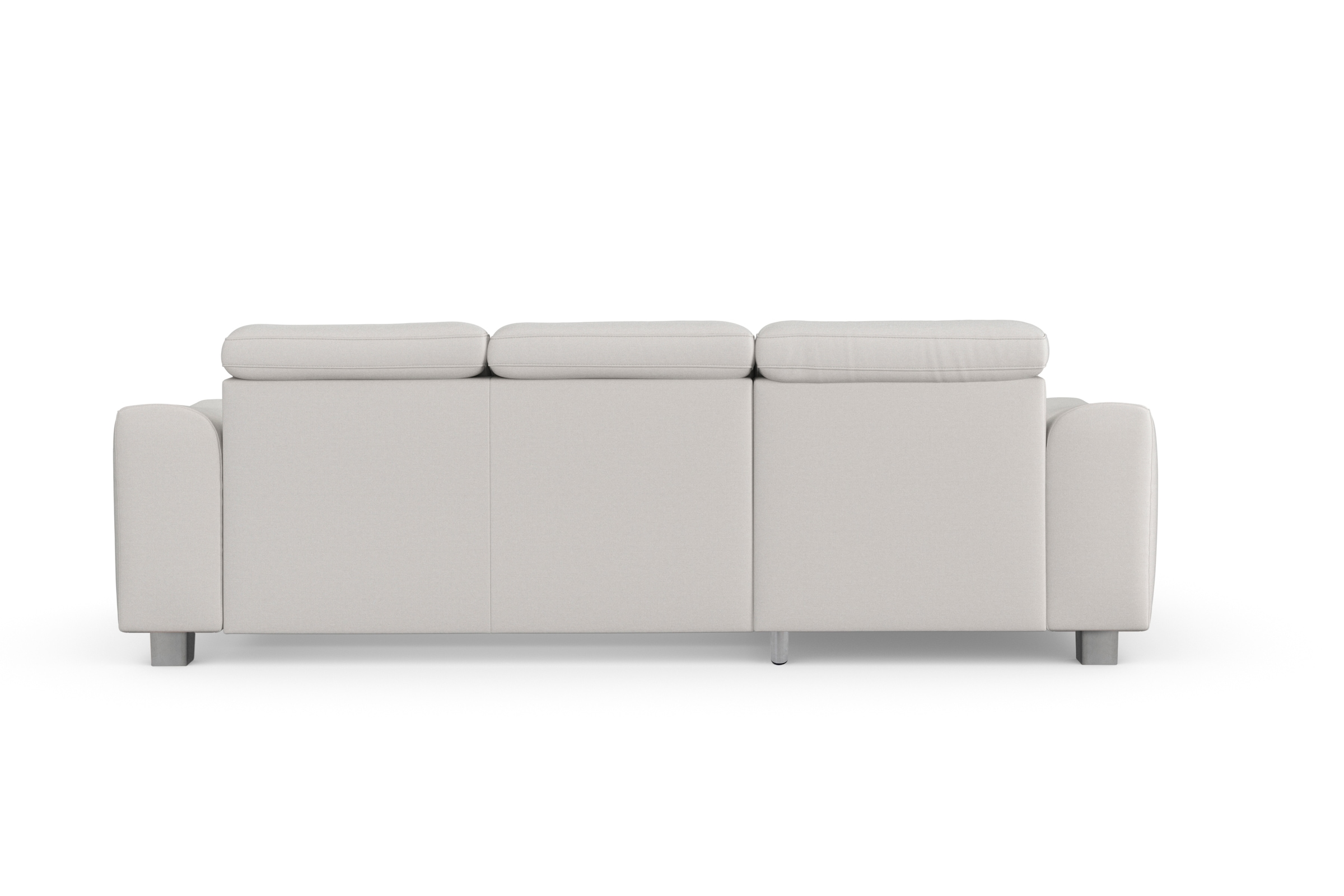 sit&more Ecksofa »Dundee L-Form«, mit Federkern und Edelstahlfüßen, wahlweise mit Kopfteilverstellung