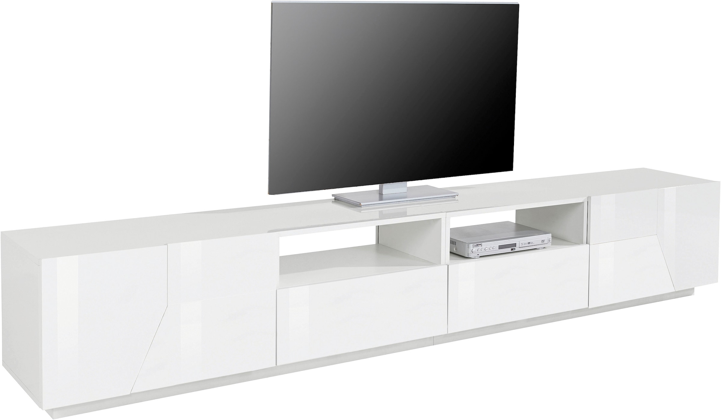 INOSIGN Lowboard »ALIEN- TV-Board, mit 4 Türen, 2 Schubladen und 2 offenen Fächern«, TV-Kommode Breite ca. 260 cm "Made in Italy"
