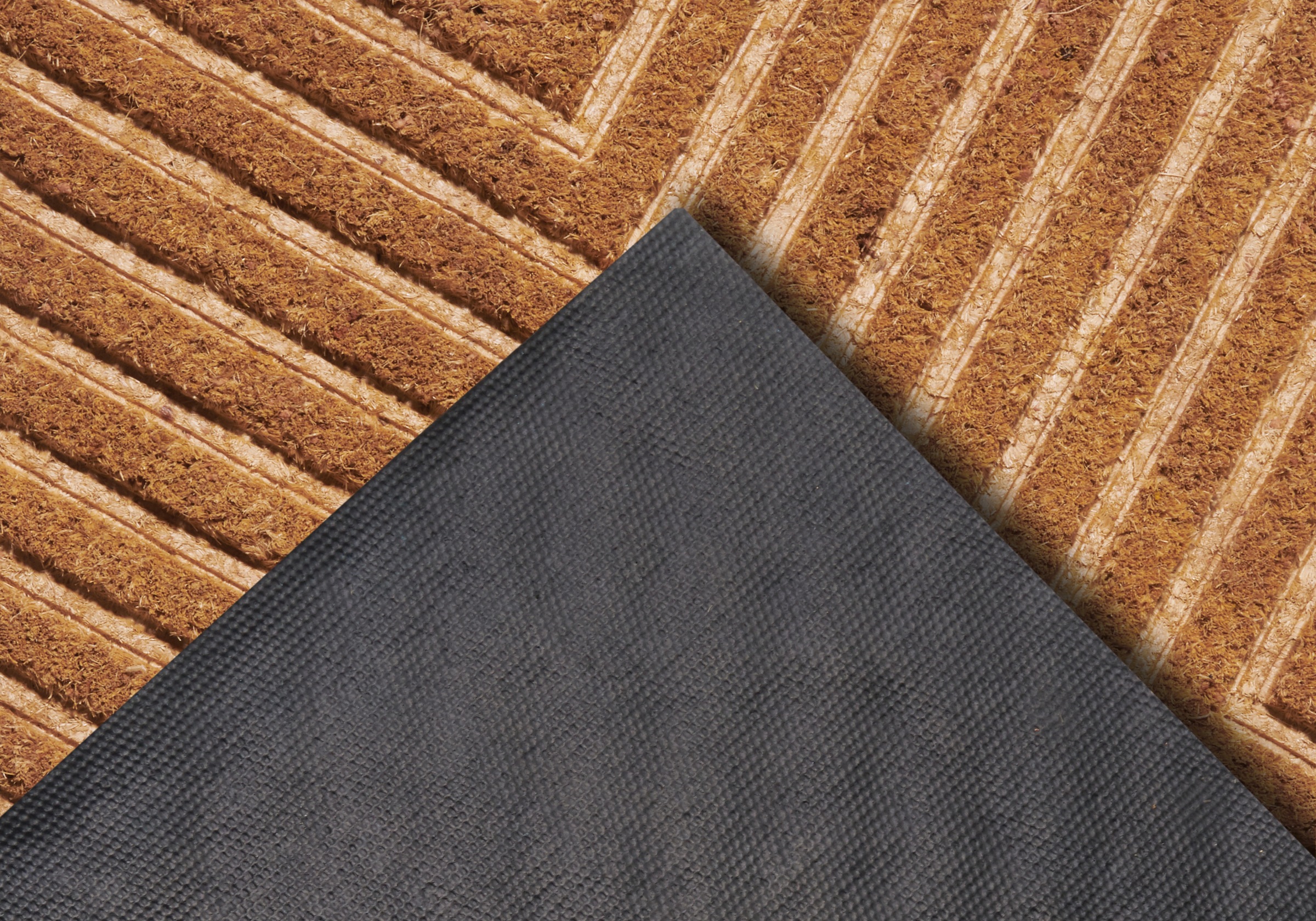 HANSE Home Fußmatte »Mix Mats Kokos Geometric, Türmatte«, rechteckig, 15 mm Höhe, Strapazierfähig, pflegeleicht, robust, wetterfest, UV-beständig