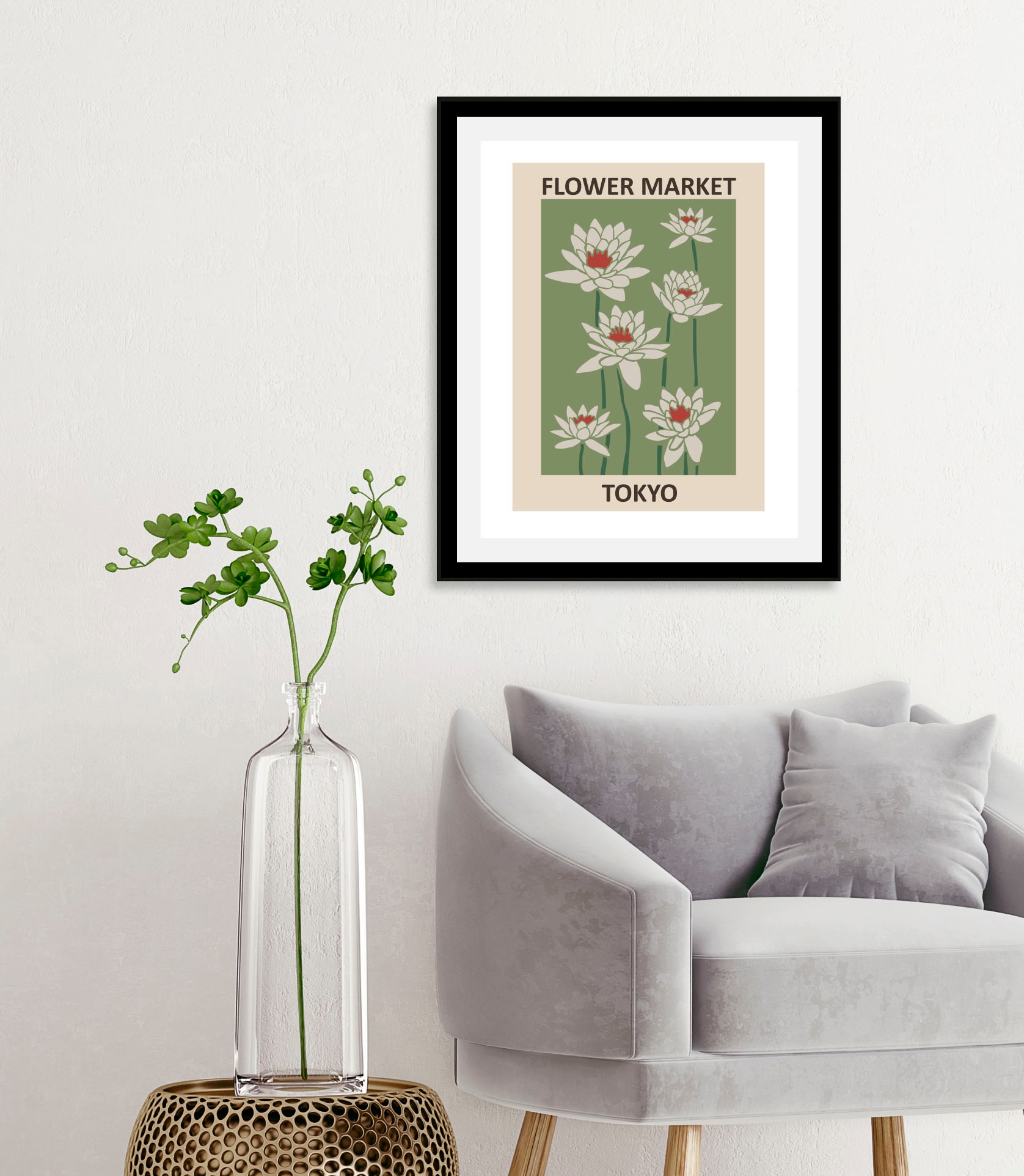 queence Bild »Tokyo«, (1 St.), HD Premium Poster-Druck inkl. Holzrahmen günstig online kaufen