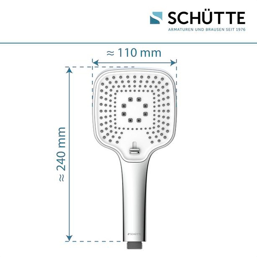 Schütte Handbrause »RAVENNA«, (1 tlg.), 3-fach verstellbar / wassersparend