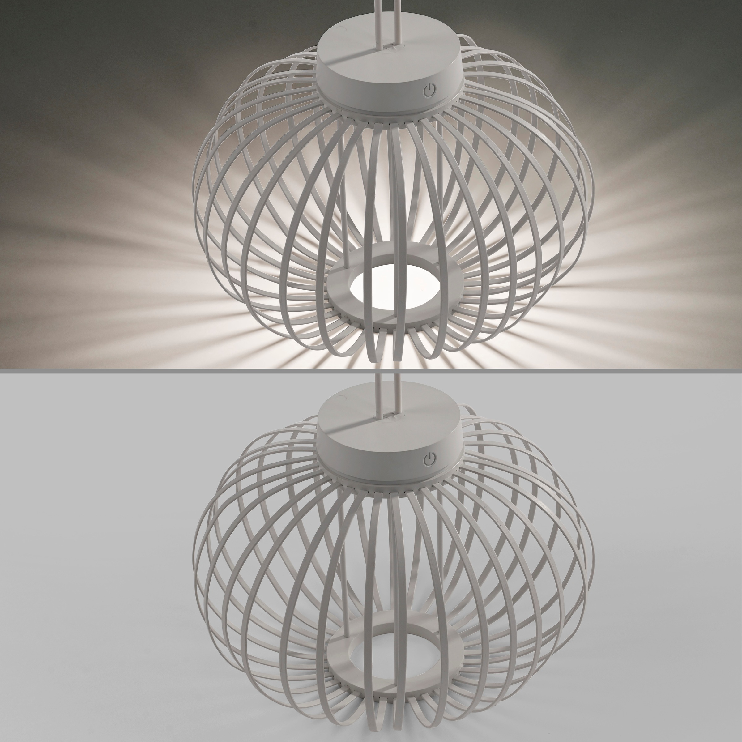 JUST LIGHT Pendelleuchte »AKUBA«, 1 flammig, Leuchtmittel LED-Modul | LED fest integriert, Akkuleuchte