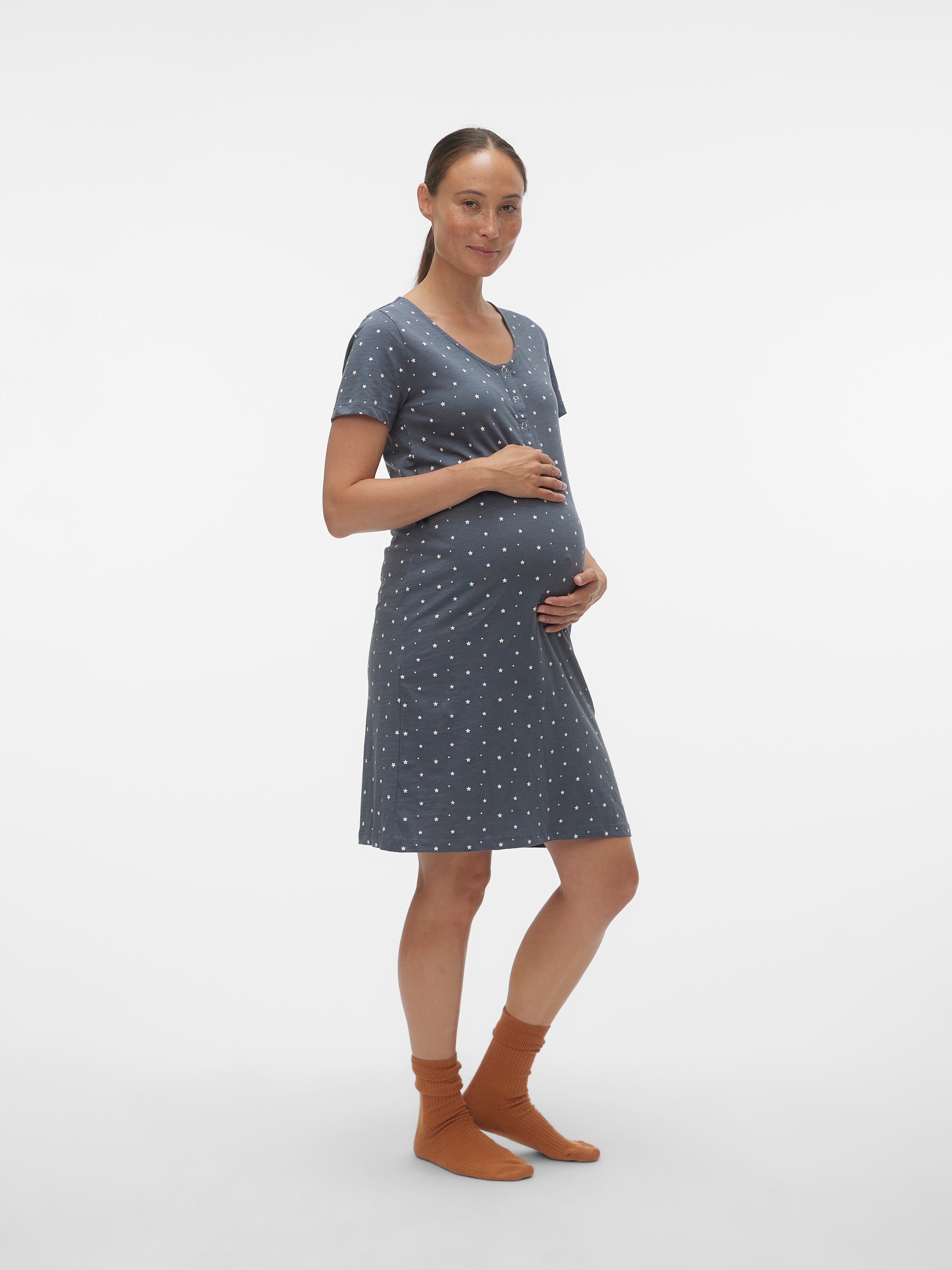 Mamalicious Umstandsnachthemd »MLMIRA STAR JRS NIGHTGOWN 2F A. E. NOOS«