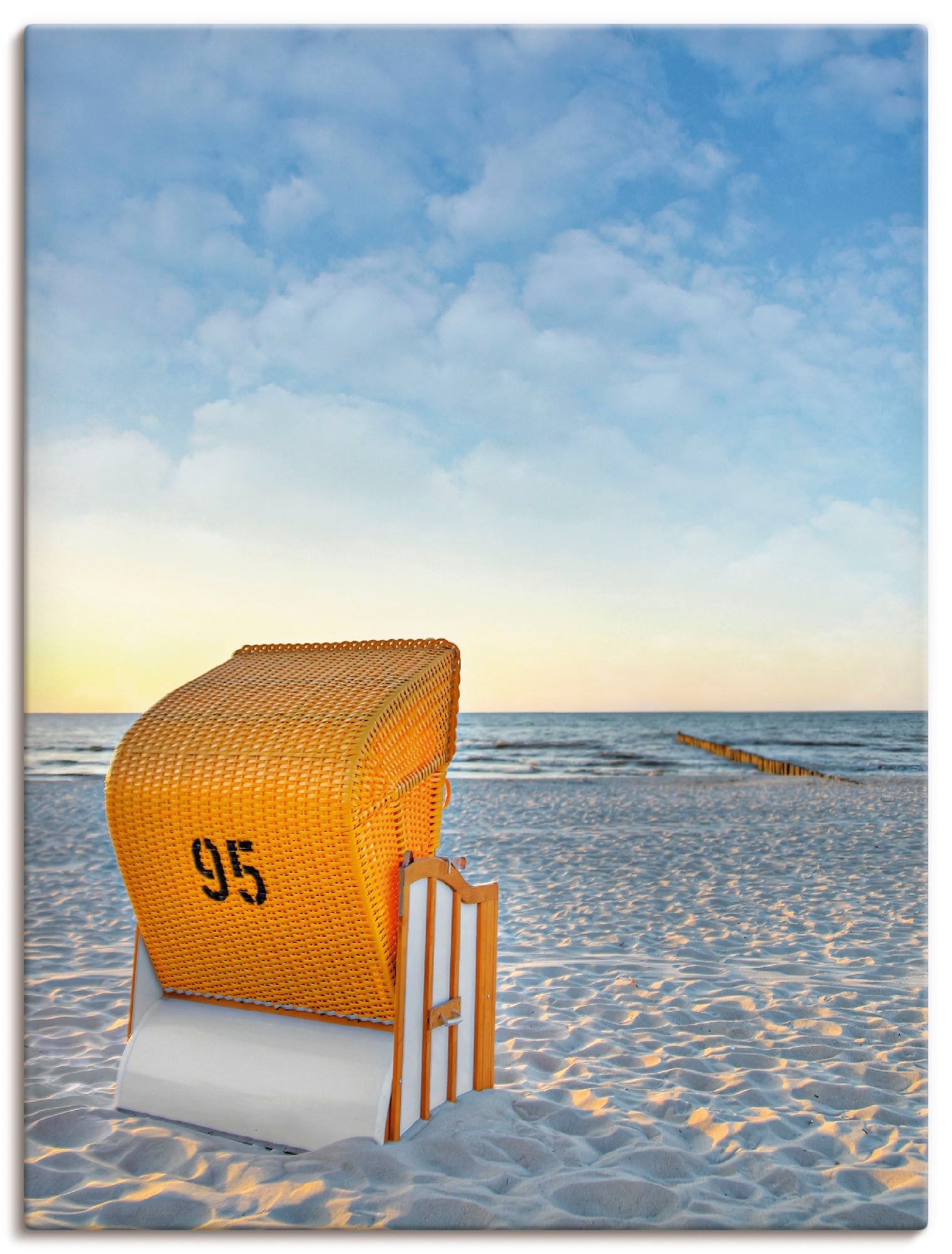 Artland Wandbild »Ostsee7 - Strandkorb«, Strand, (1 St.), als Alubild, Outd günstig online kaufen