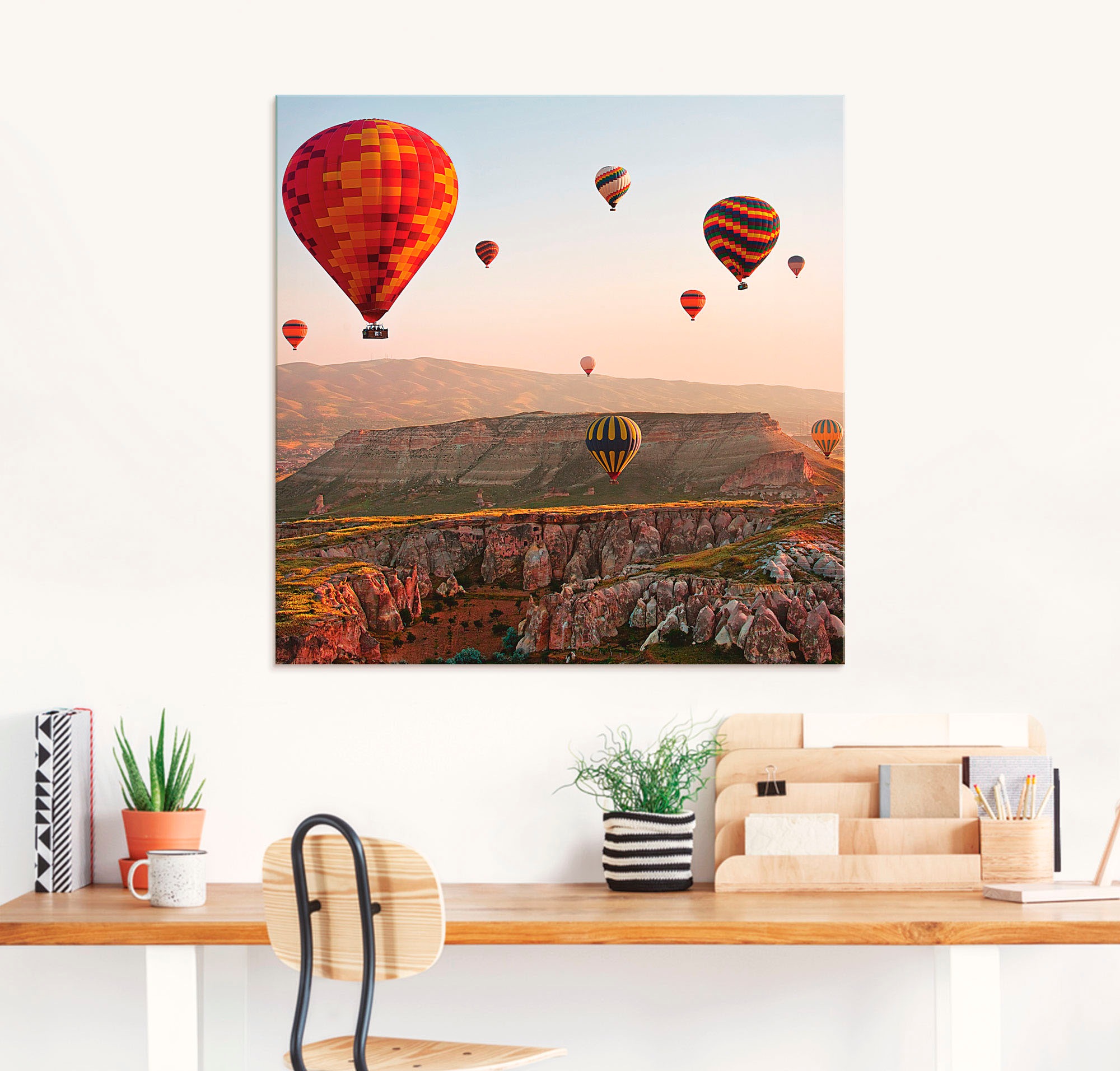 Artland Glasbild »Kappadokien Ballonfahrt« Ballonfahren 1 Stk. tlg. in vers günstig online kaufen