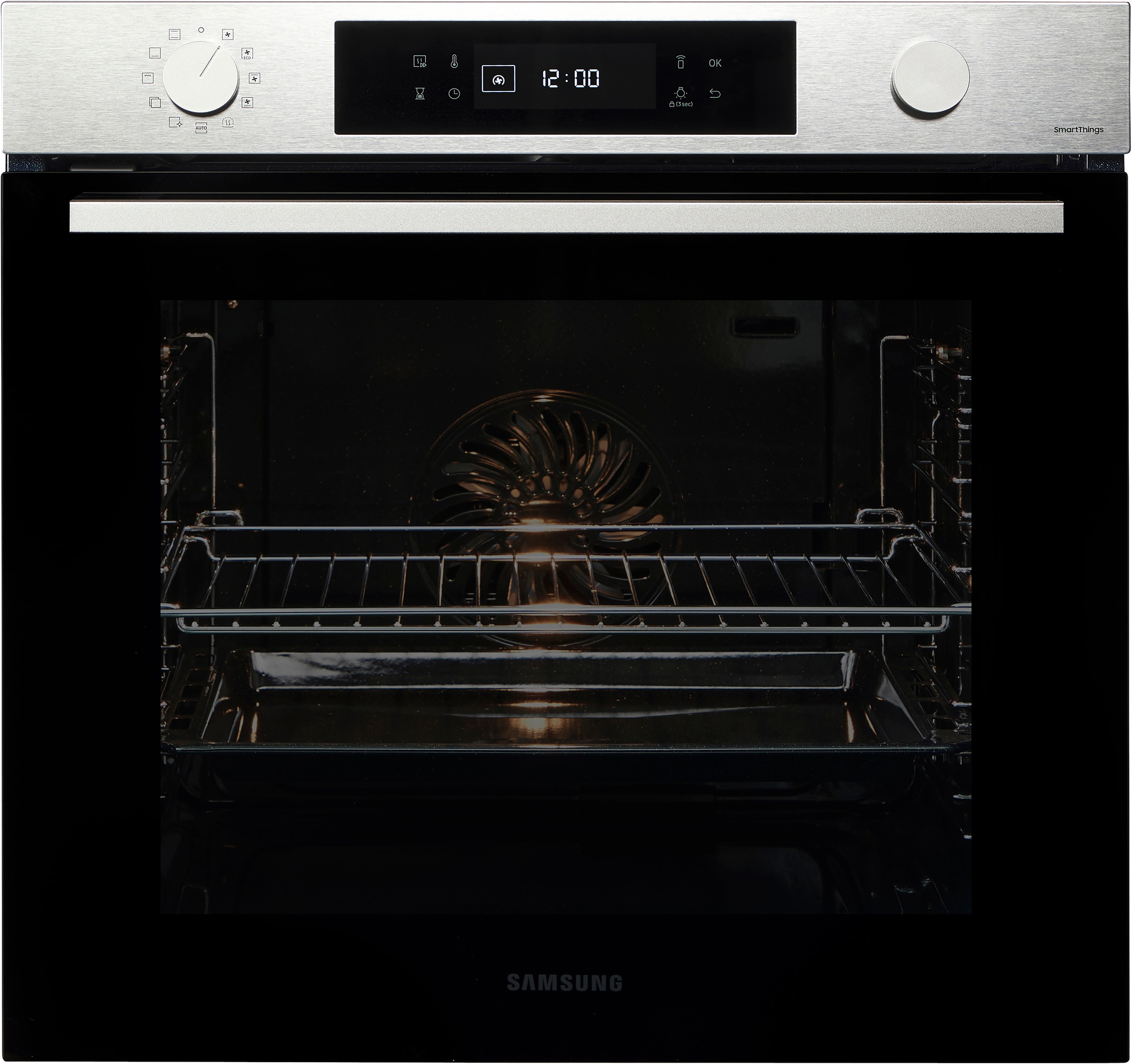 Samsung Einbaubackofen NV7400B »NV7B41307AS«, Pyrolyse-Selbstreinigung, Raumwunder - XXL-Innenraum mit 76L, langsam schließender Tür und WiFi