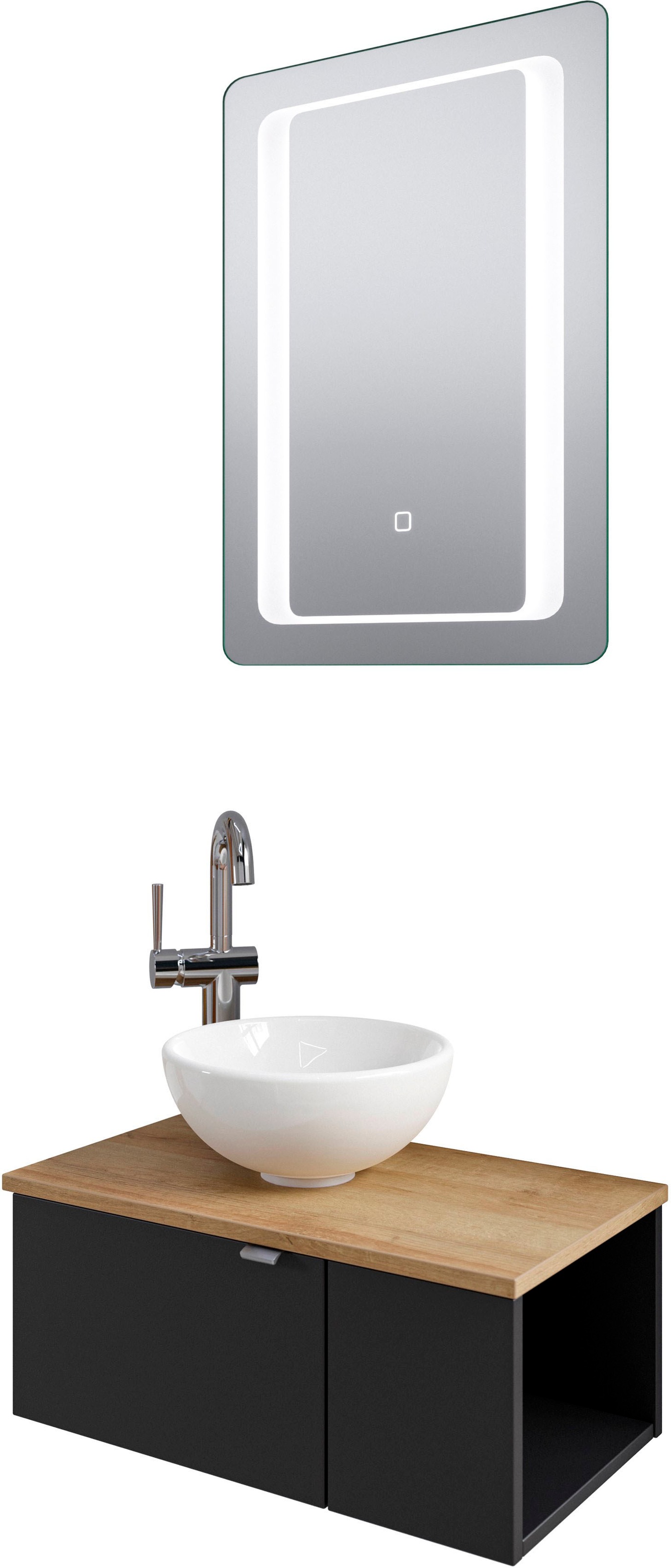 Saphir Badmöbel-Set »Serie 6915«, (4 St.), Gäste-Bad, 61 cm breit, mit LED- günstig online kaufen