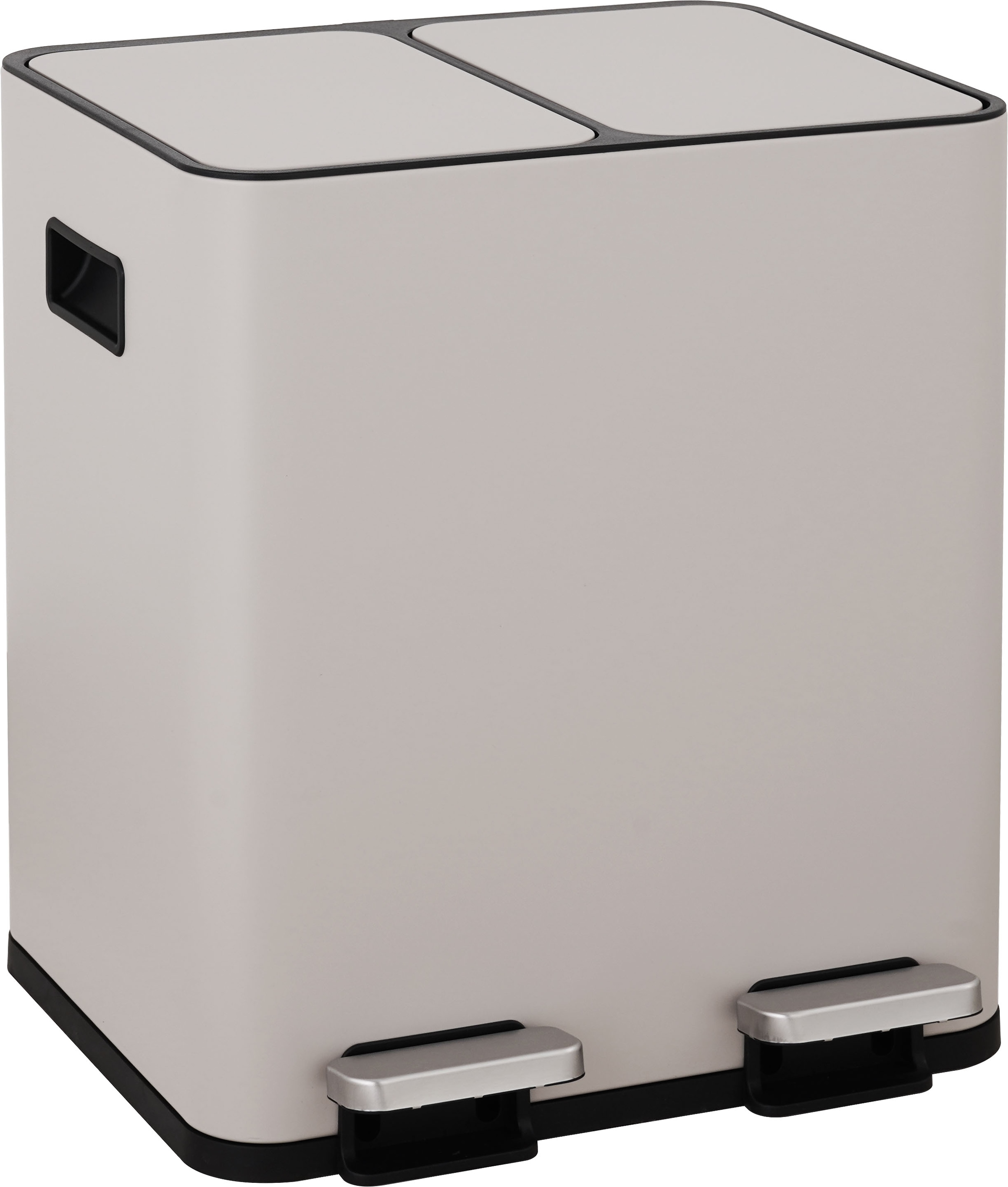 OTTO home Mülleimer »Garrin, Soft Close, m. 2 Fächern, Fassungsvermögen 2x15 L bzw. 2x30 L« 2 Behälter Mülltrennsystem mit 2 separaten Innenbehältern und Fußtrittpedalen