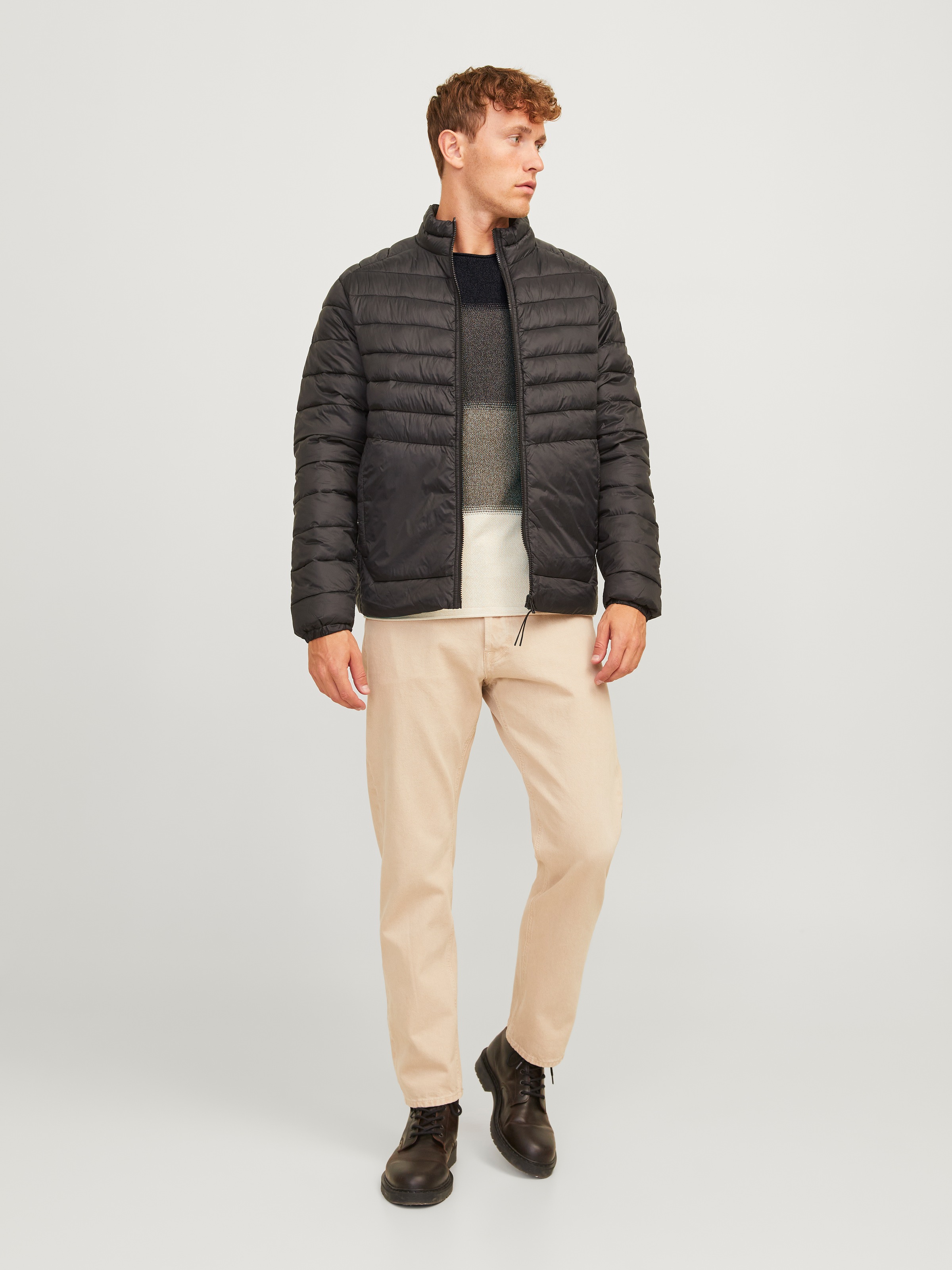 Jack & Jones Rundhalspullover »JJEHILL KNIT CREW NECK NOOS«, aus Strukturstrick