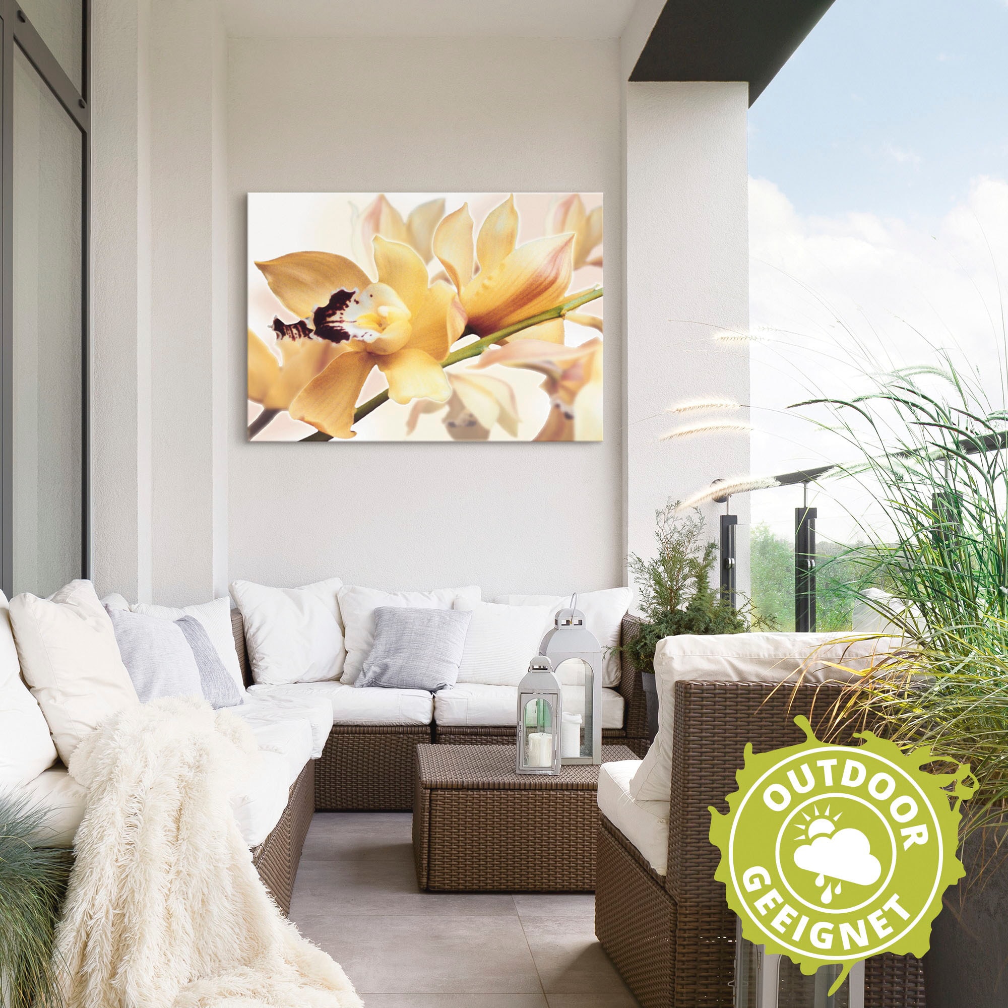 Wandaufkleber Blumenbilder, oder versch. kaufen Orchidee«, in Leinwandbild, Rechnung als Wandbild Alubild, »Gelbe St.), (1 Größen auf Artland Poster