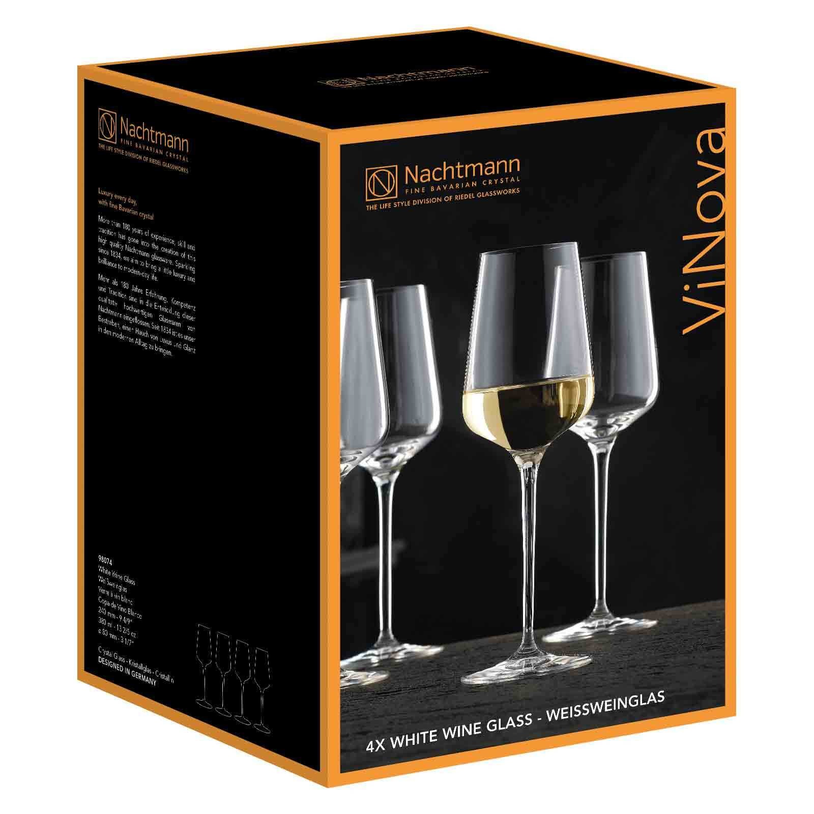 Nachtmann Weißweinglas »Weißweingläser ViNova 380 ml 4er Set transparent« günstig online kaufen