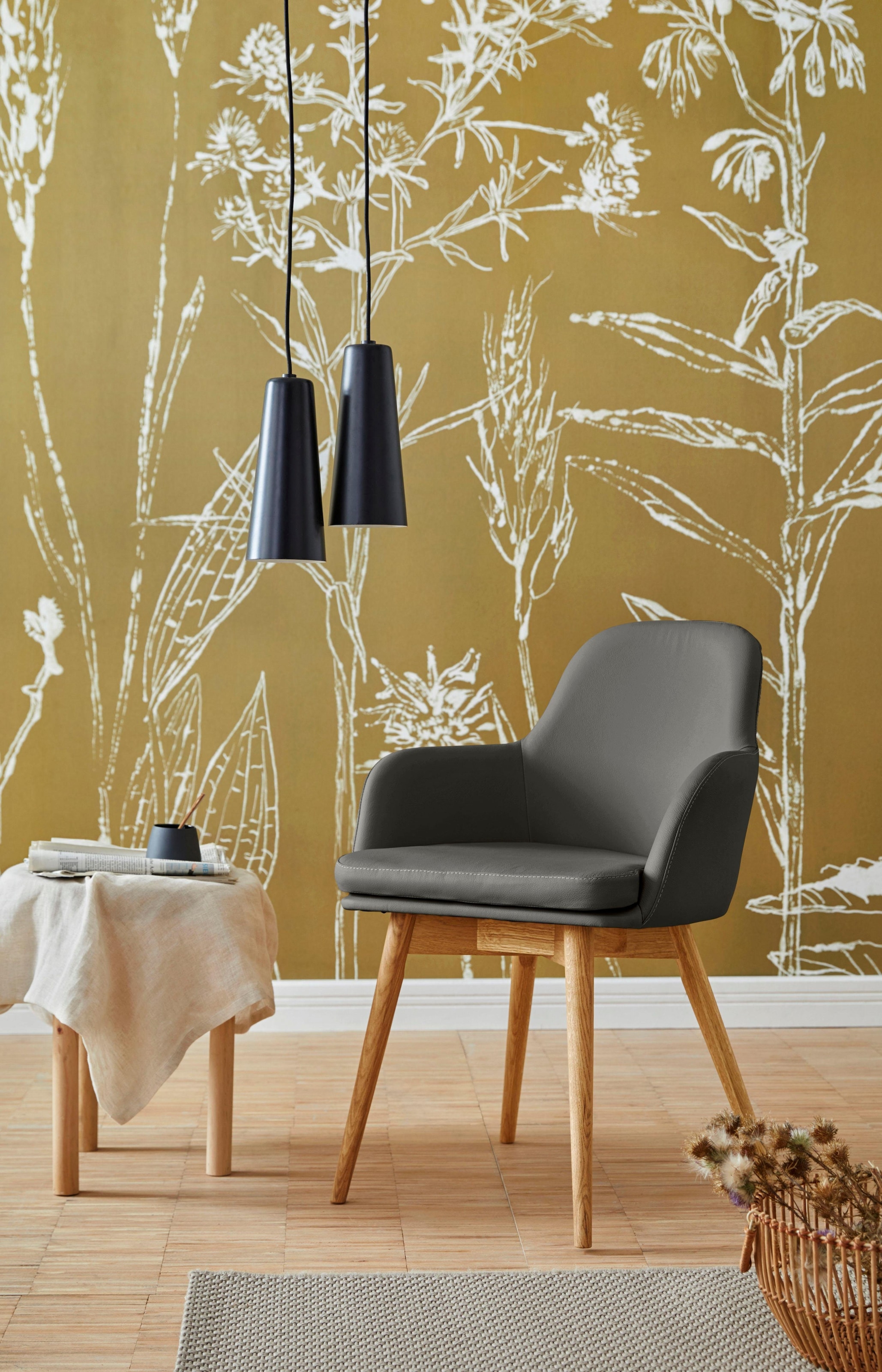 Home affaire Armlehnstuhl »Livry«, (Set), 2 St., NaturLEDER®, Polsterstuhl, günstig online kaufen