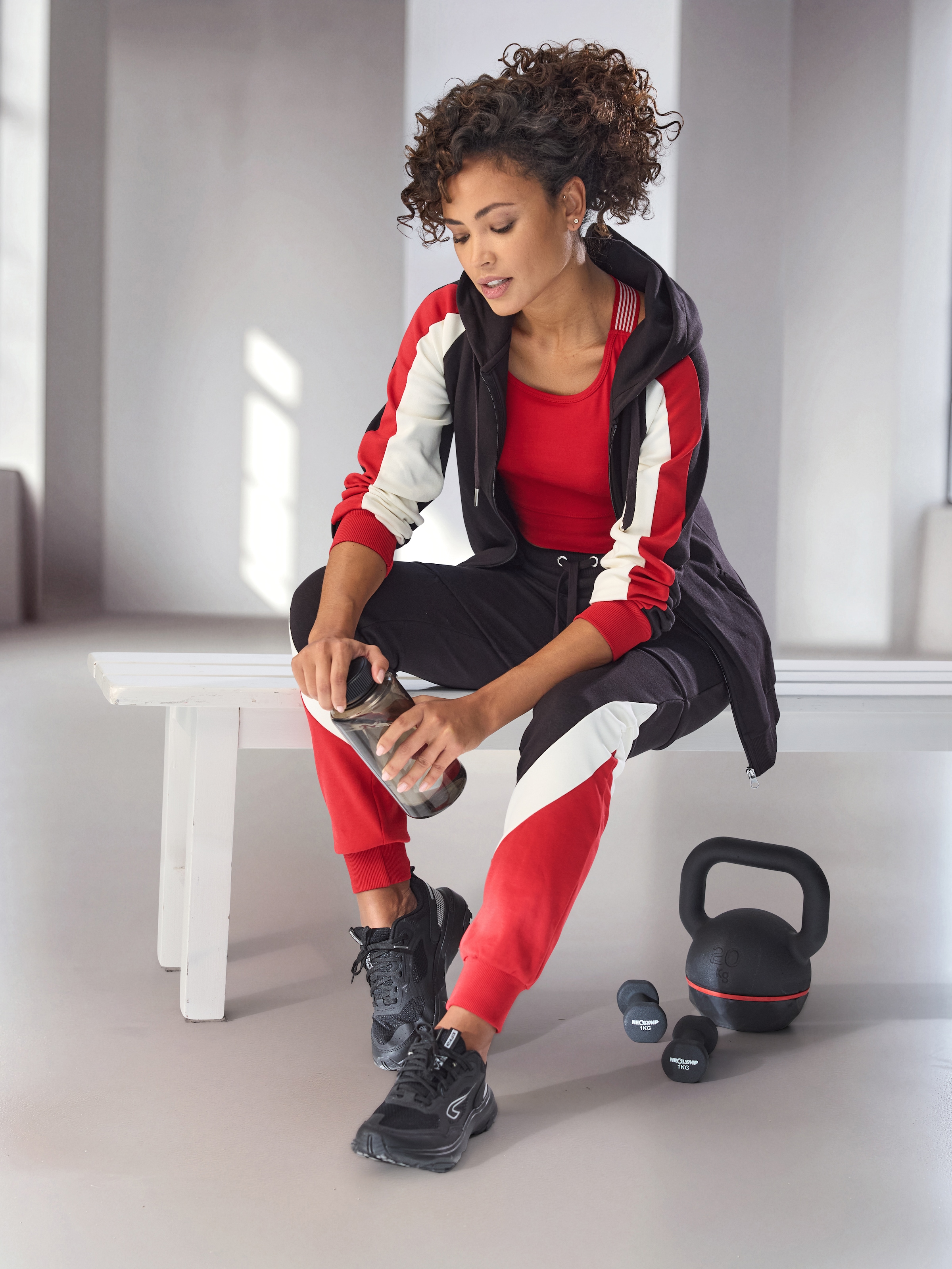 H.I.S Jogginghose  mit Colorblock Design