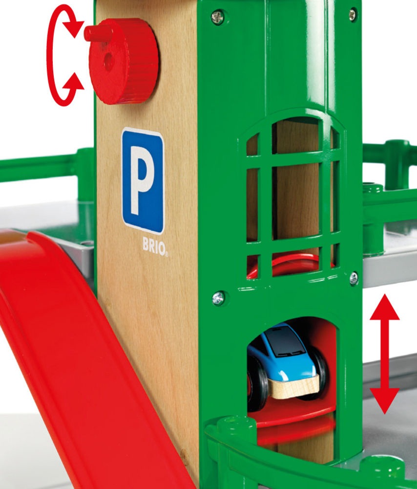 BRIO® Spiel-Parkhaus »BRIO® WORLD, Parkhaus, Straßen & Schienen«, FSC® - schützt Wald - weltweit
