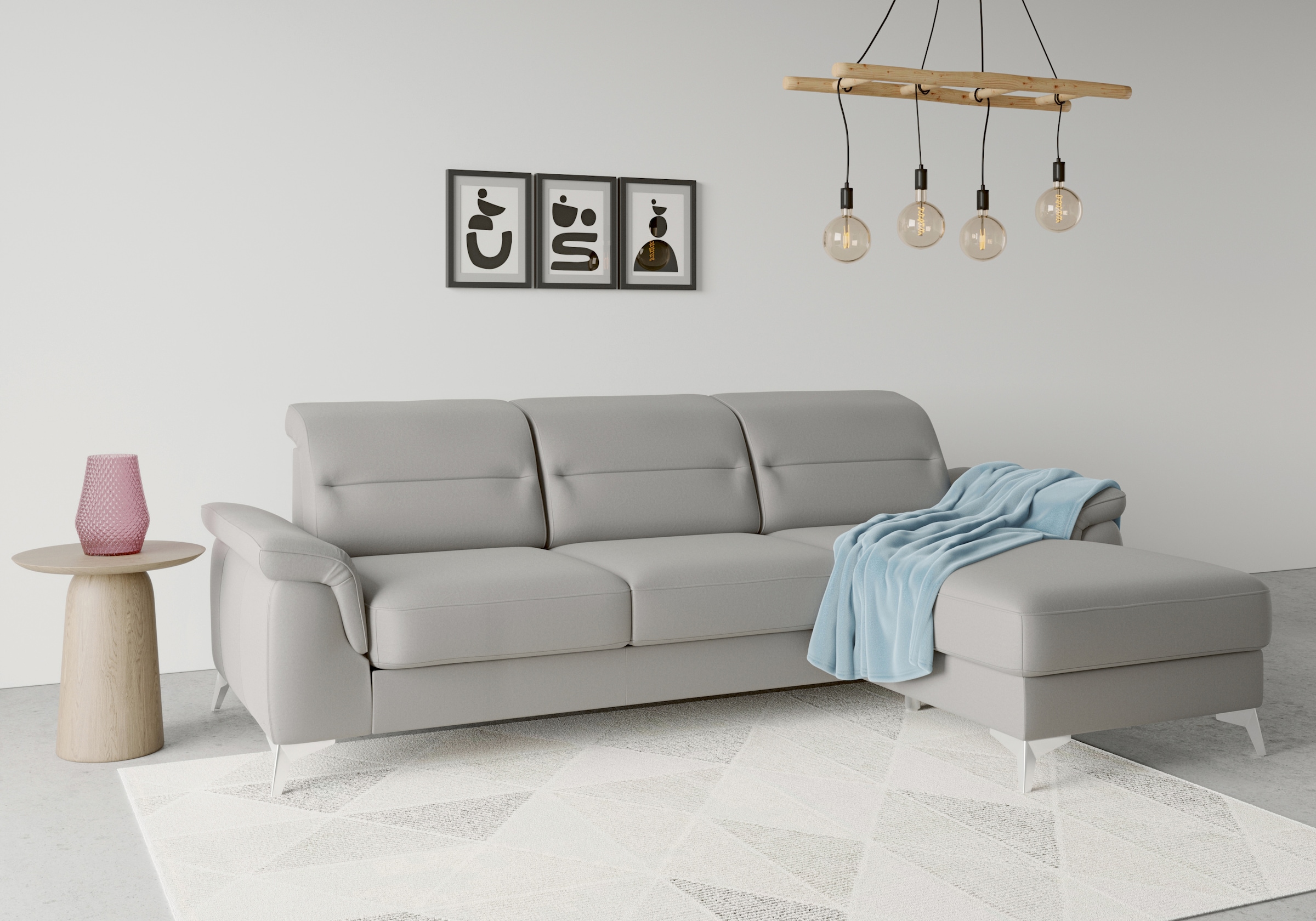 sit&more Ecksofa »Sinatra L-Form«, mit Recamiere, optinal mit Kopfteilverst günstig online kaufen