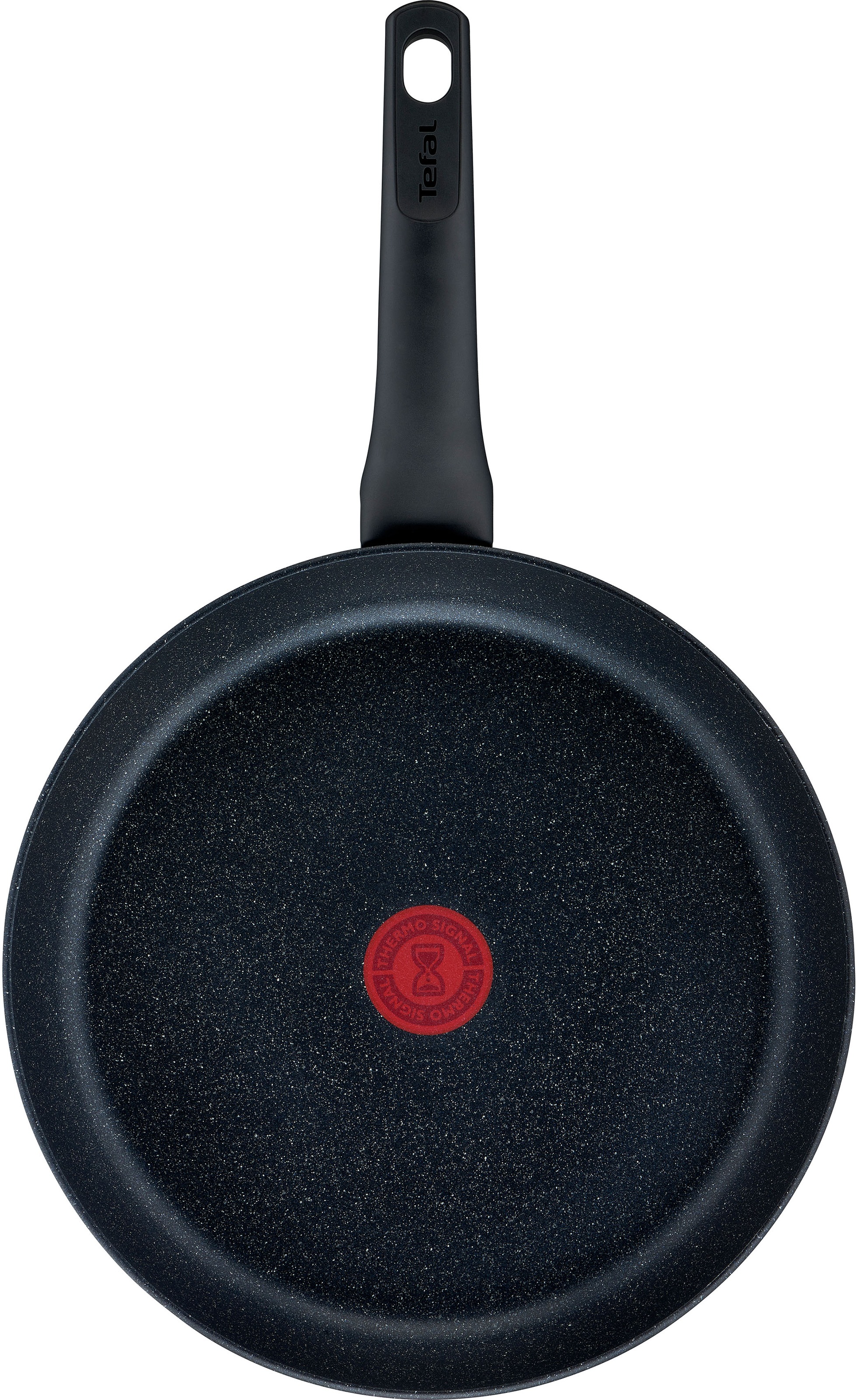 Tefal Bratpfanne »Black Stone«, Aluminium, (1 tlg.), Aluminium, Mineralia Antihaft, Thermo-Signal, alle Herdarten,Induktion