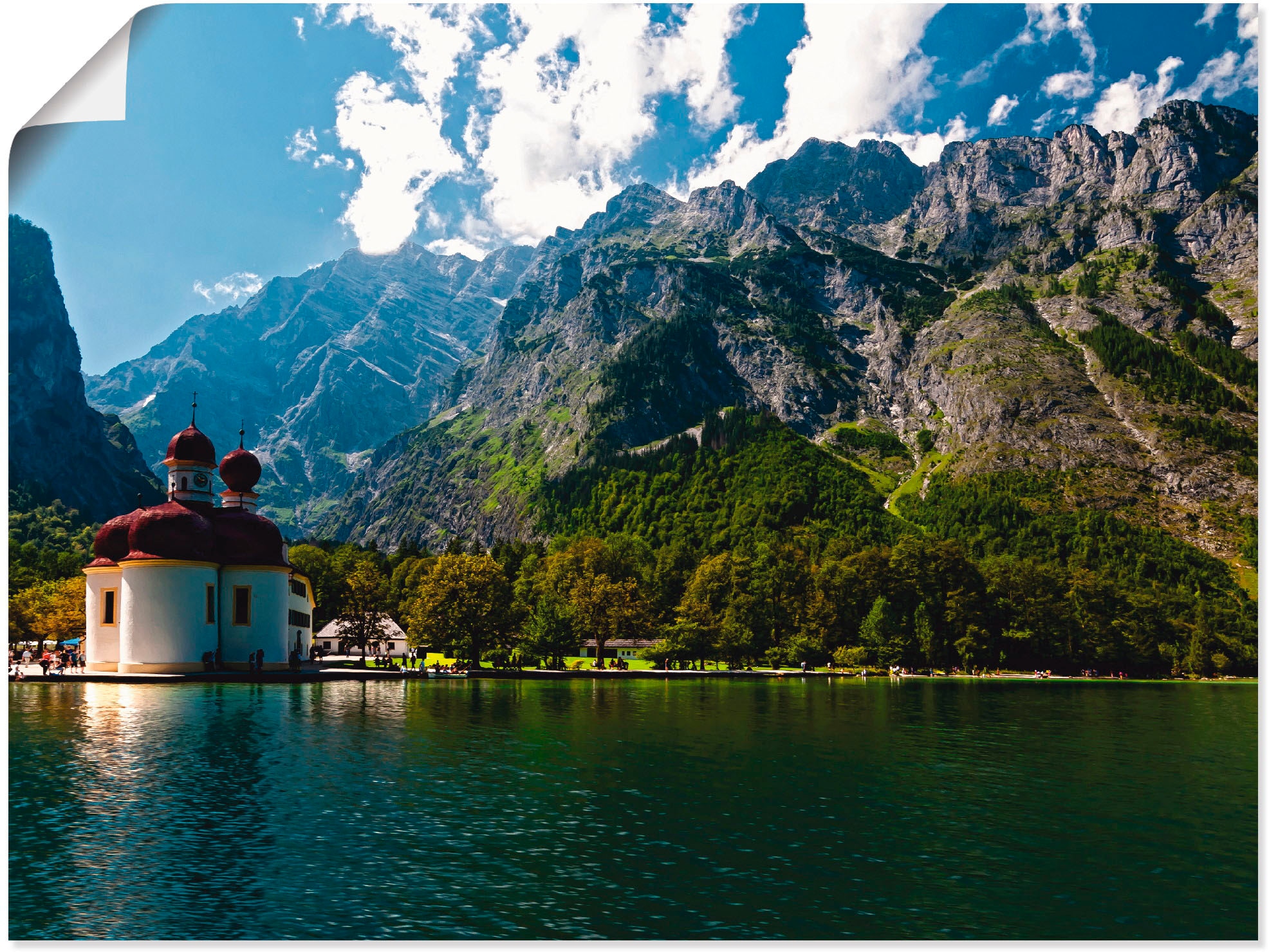 Artland Wandbild »St. Bartholomä (Königssee) I«, Berge, (1 St.), als Leinwa günstig online kaufen