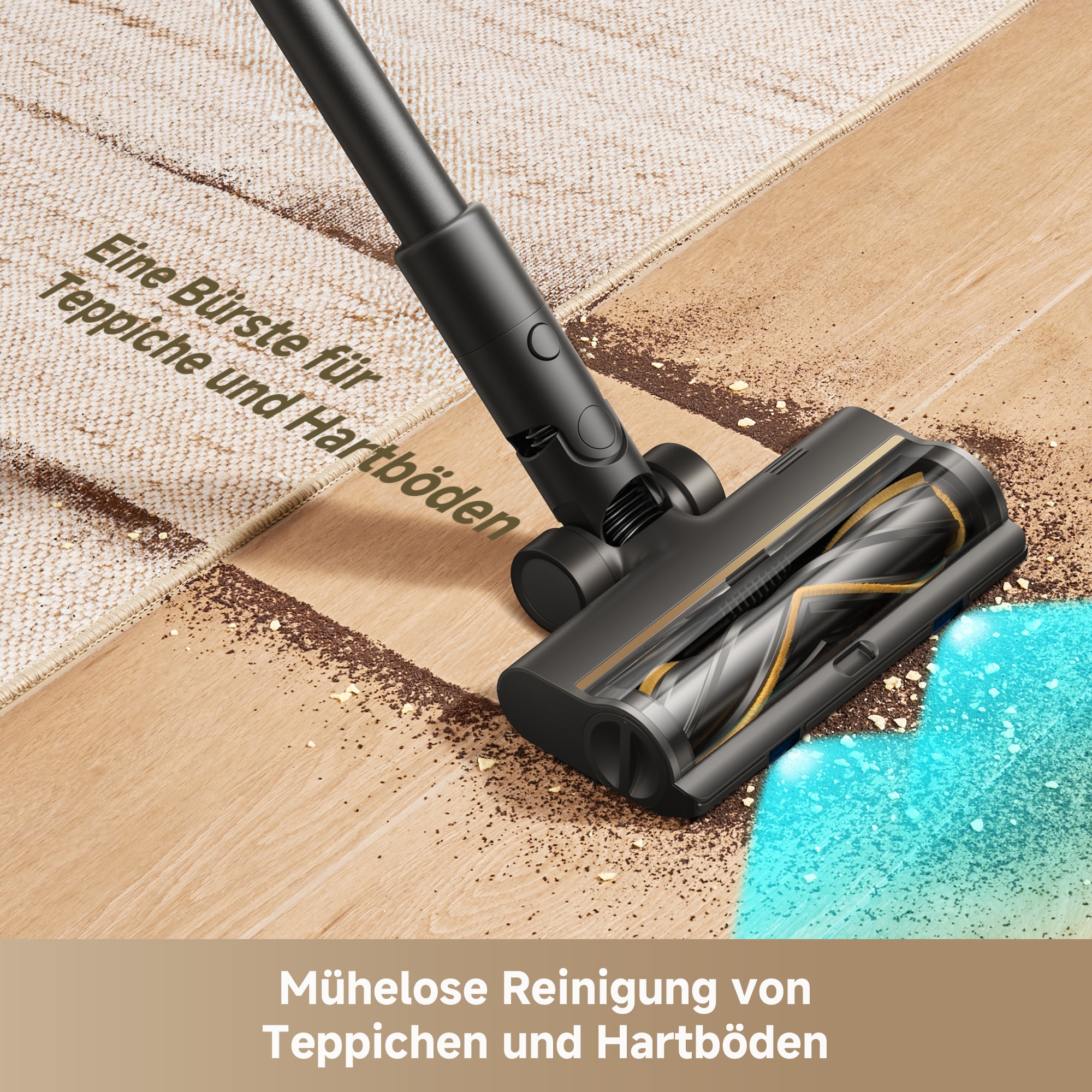 Dreame Akku-Stielstaubsauger »R20 SE« 150 AW, beleuchtete Multibürste, HEPA-Filter