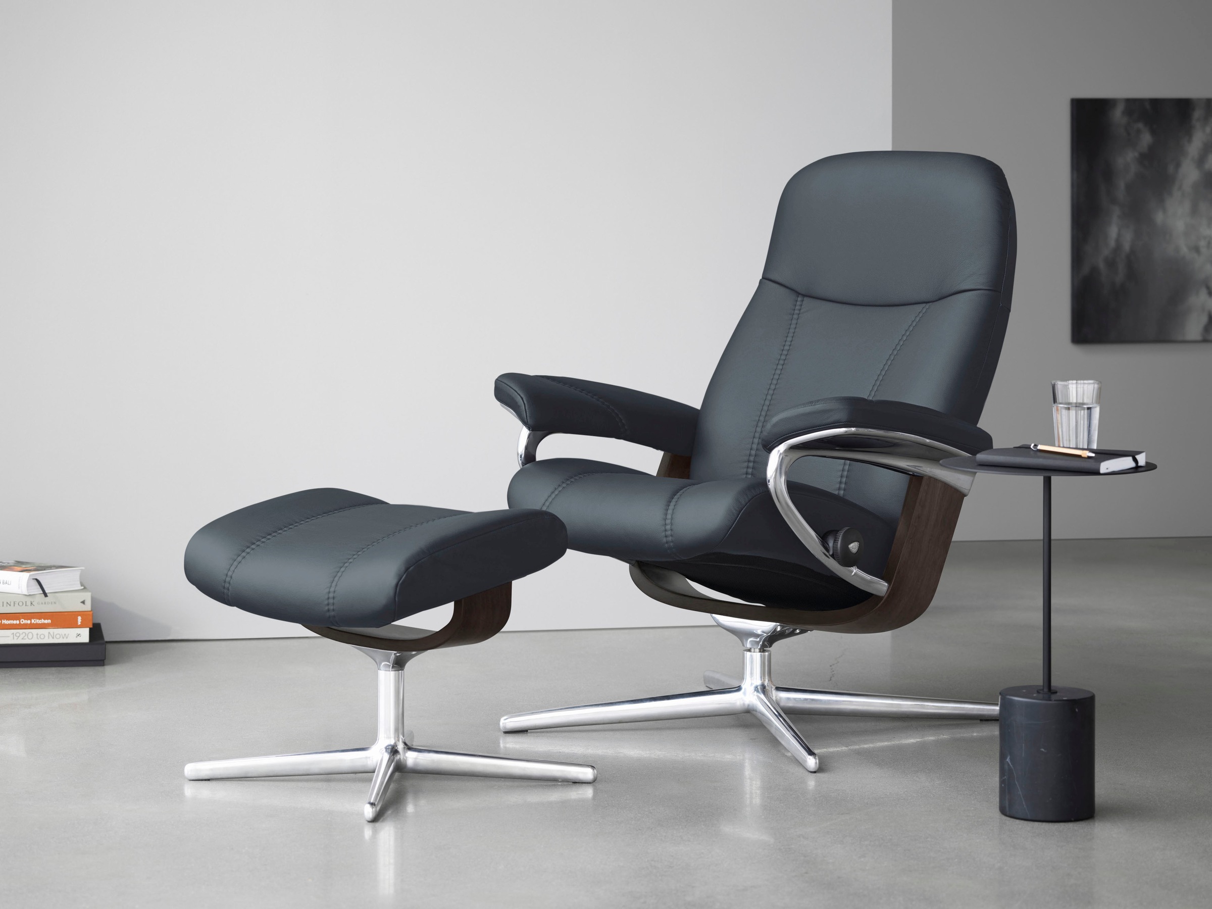 Stressless "Consul" mit Cross Base, Größe S, M & L, Holzakzent Wenge günstig online kaufen