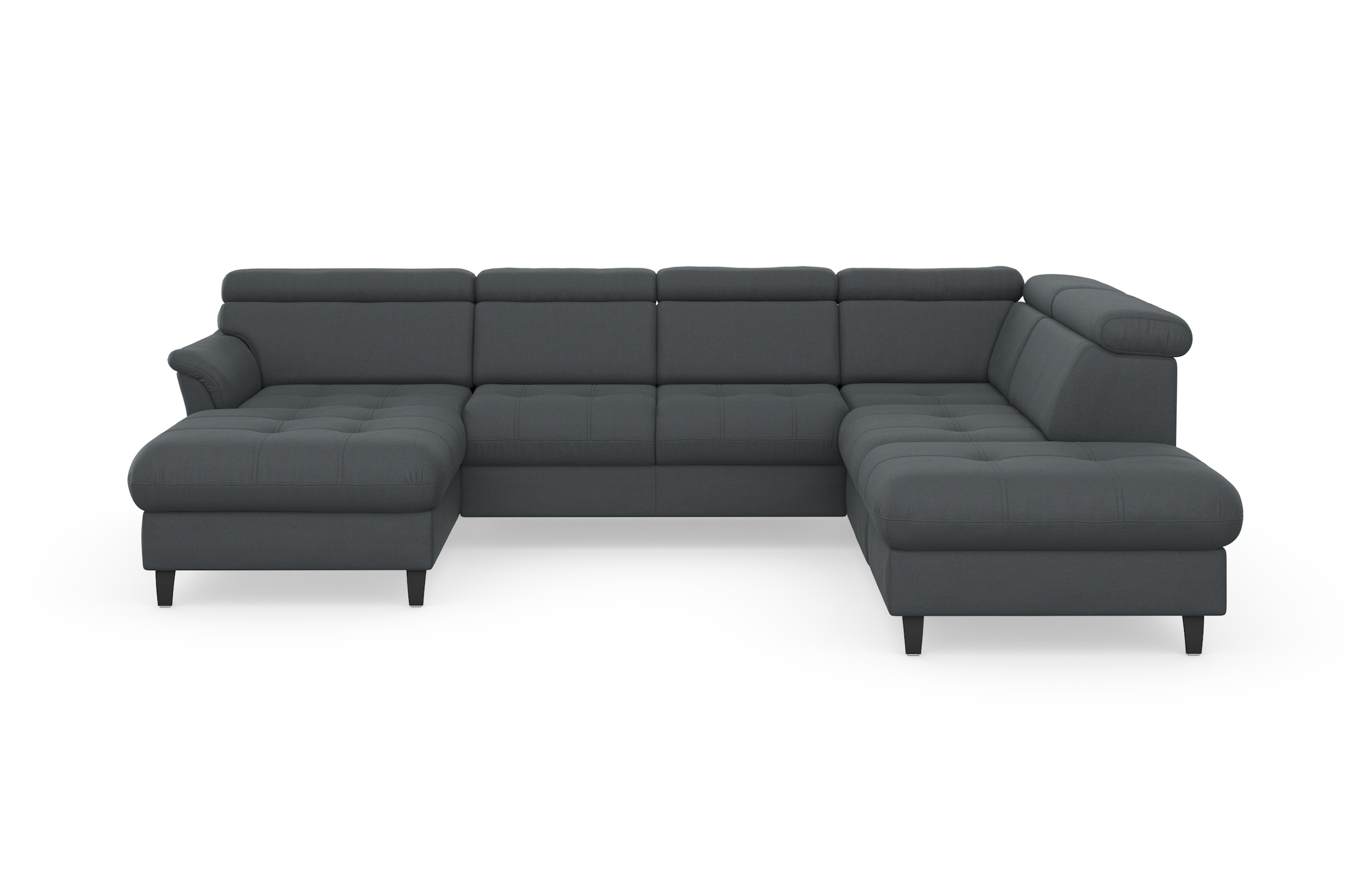 sit&more Wohnlandschaft »Marano U-Form«, inklusive Kopfteilverstellung, wahlweise mit Bettfunktion, Bettkasten