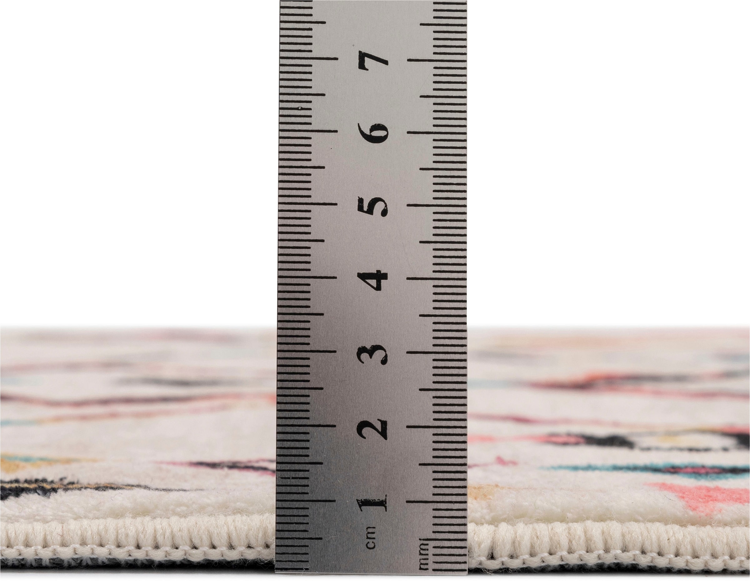 Gino Falcone Badematte »Ariella GF-146«, rutschhemmend beschichtet, fußbodenheizungsgeeignet, Badteppich, bedruckt, modernes Design, Rauten, weich & kuschelig