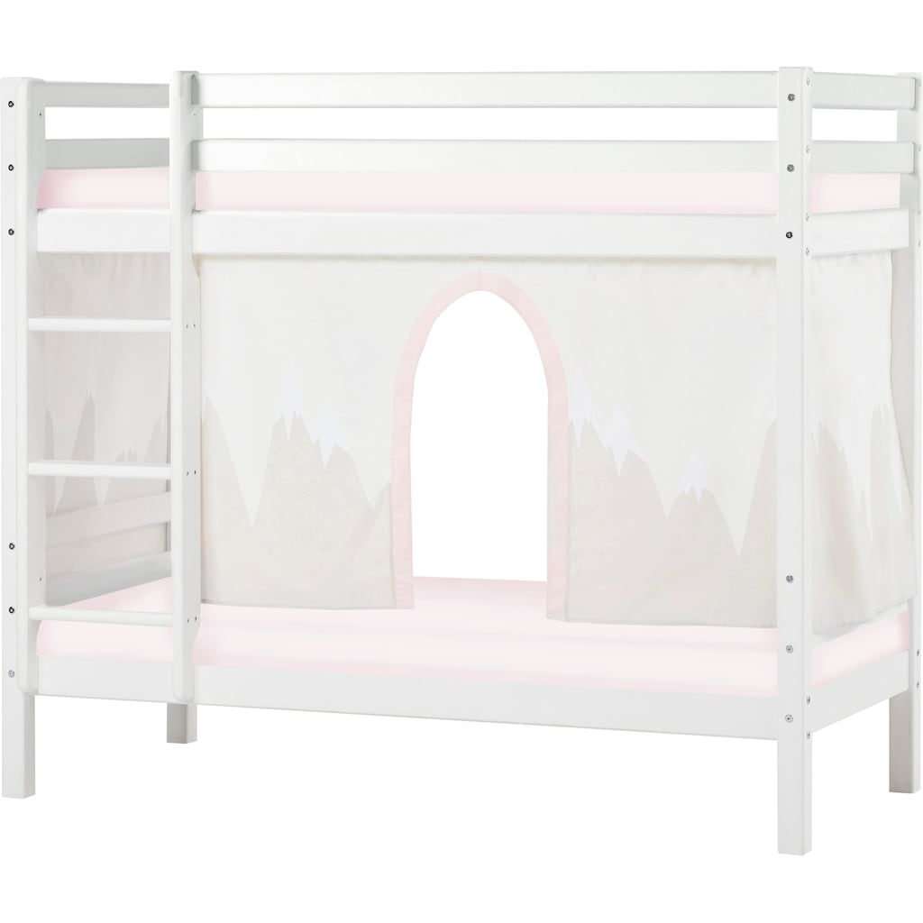 Hoppekids Etagenbett »«Winter Wonderland»«, (Set, 4 St., Bett, Vorhang und zwei Matratzen)