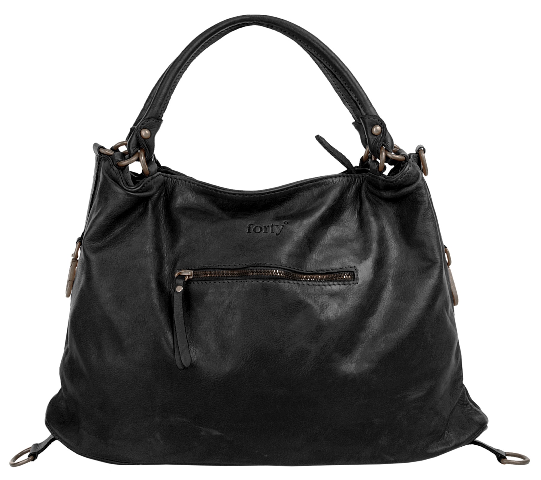 forty° Shopper, echt Leder, Made in Italy