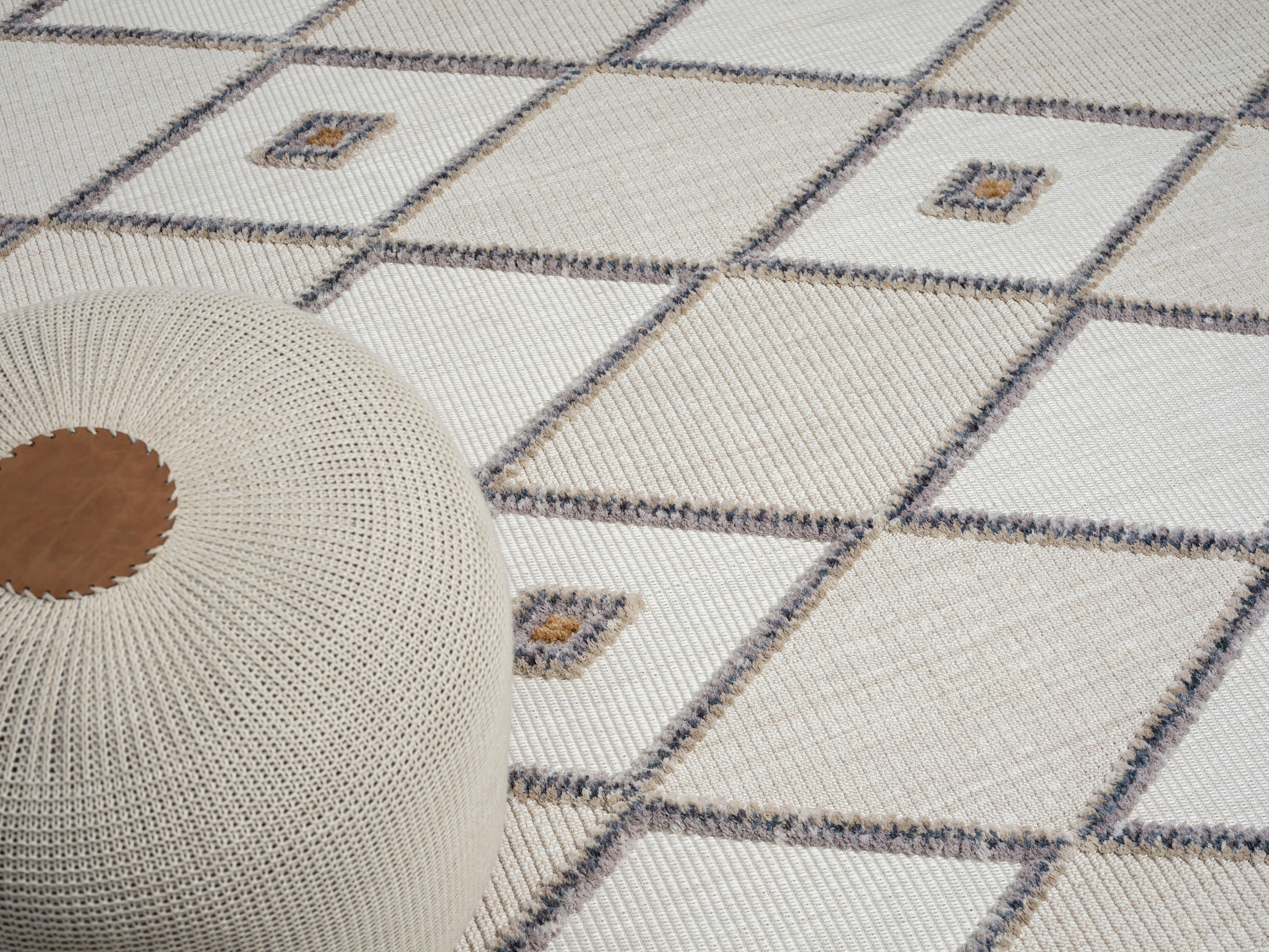 Myflair Möbel & Accessoires Teppich »Luana 2 Lagerräumung«, rechteckig, 10 mm Höhe, Kurzflor, Sisal Optik, mit Fransen, besonders weich durch Microfaser
