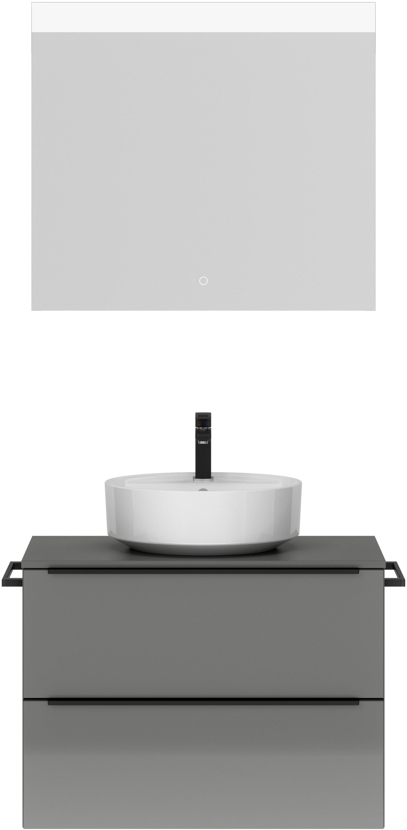 nobilia® Badmöbel-Set »Alvene« vormontiert, mit Soft-Close, 2 Stk. tlg. günstig online kaufen