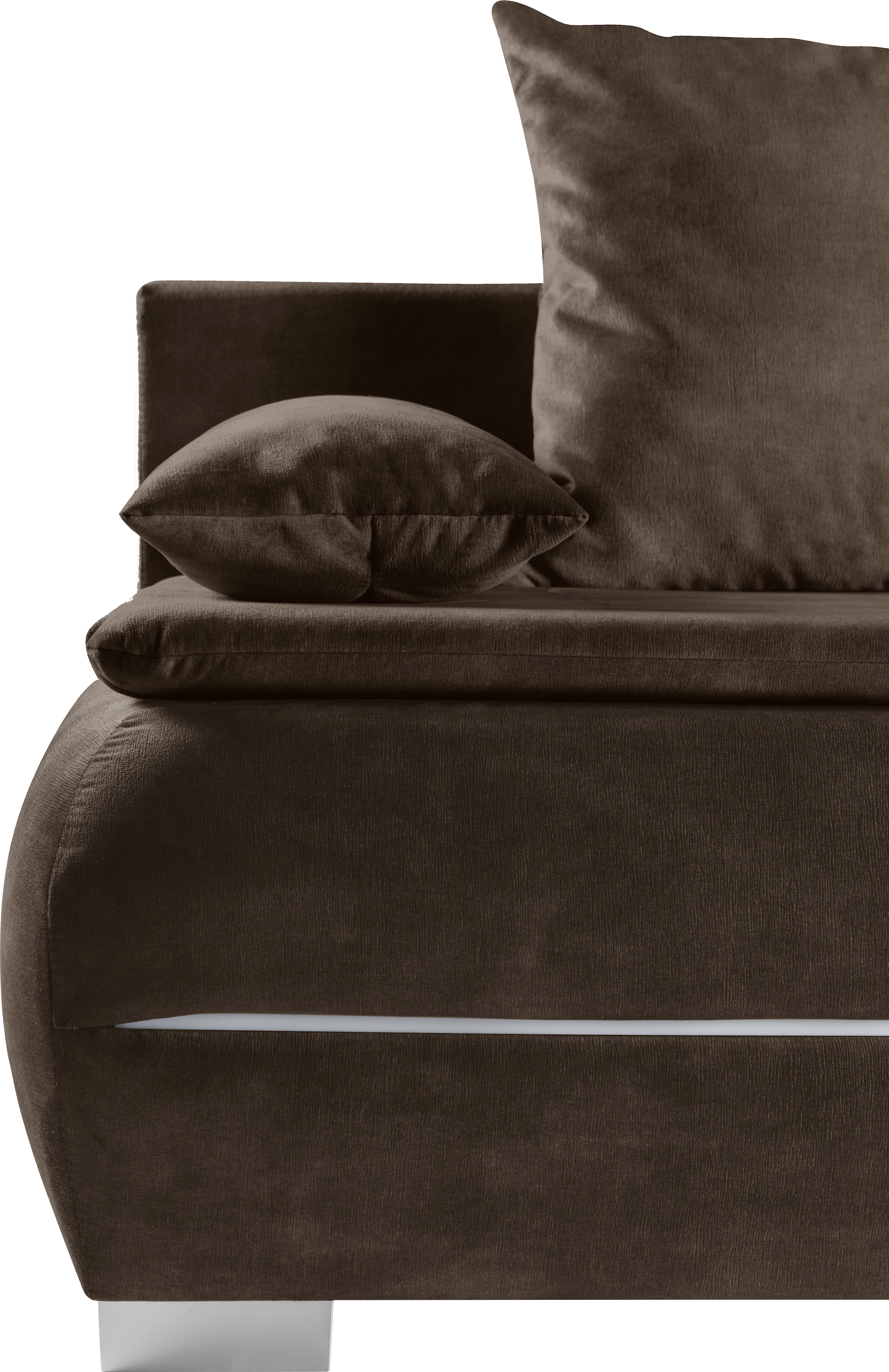 WERK2 Schlafsofa »Tekla LED«, 2-Sitzer Schlafcouch mit Bettkasten & stylischer RGB-LED-Beleuchtung