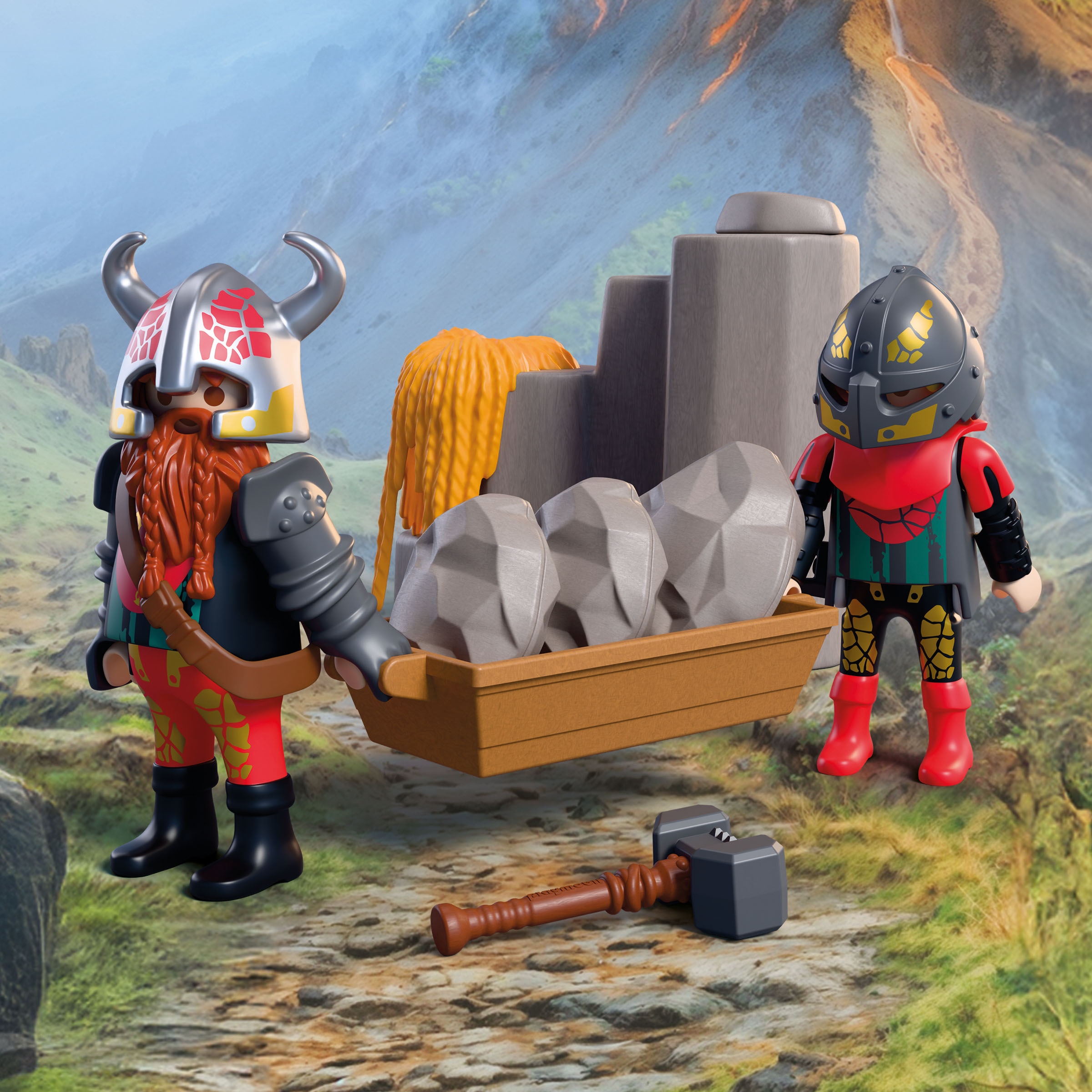 Playmobil® Konstruktions-Spielset »Steinkatapult Drachenritter (72117), Knights«